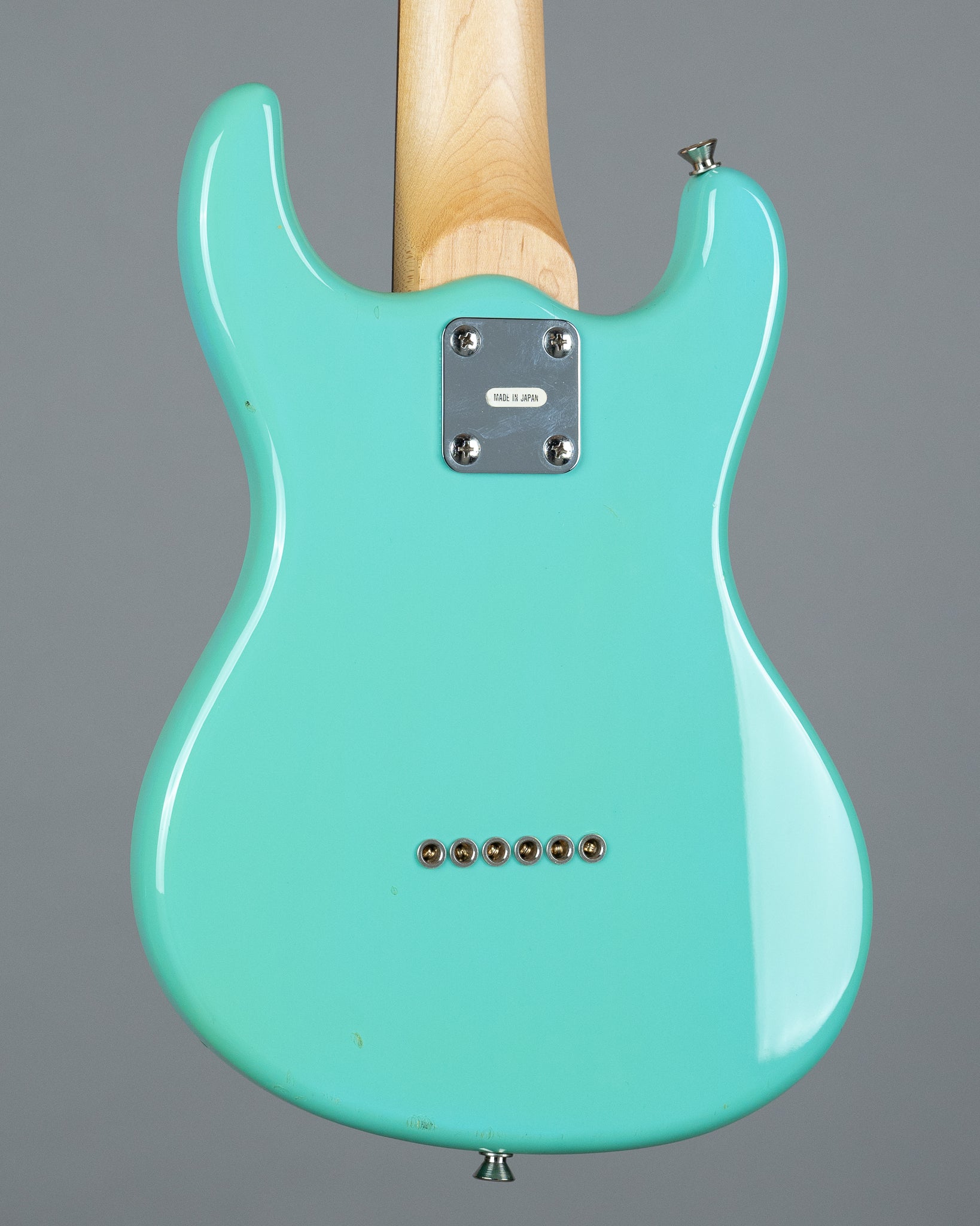 c1990s Mosrite Mini Electric Guitar (Japan, Seafoam Green, Gig Bag)