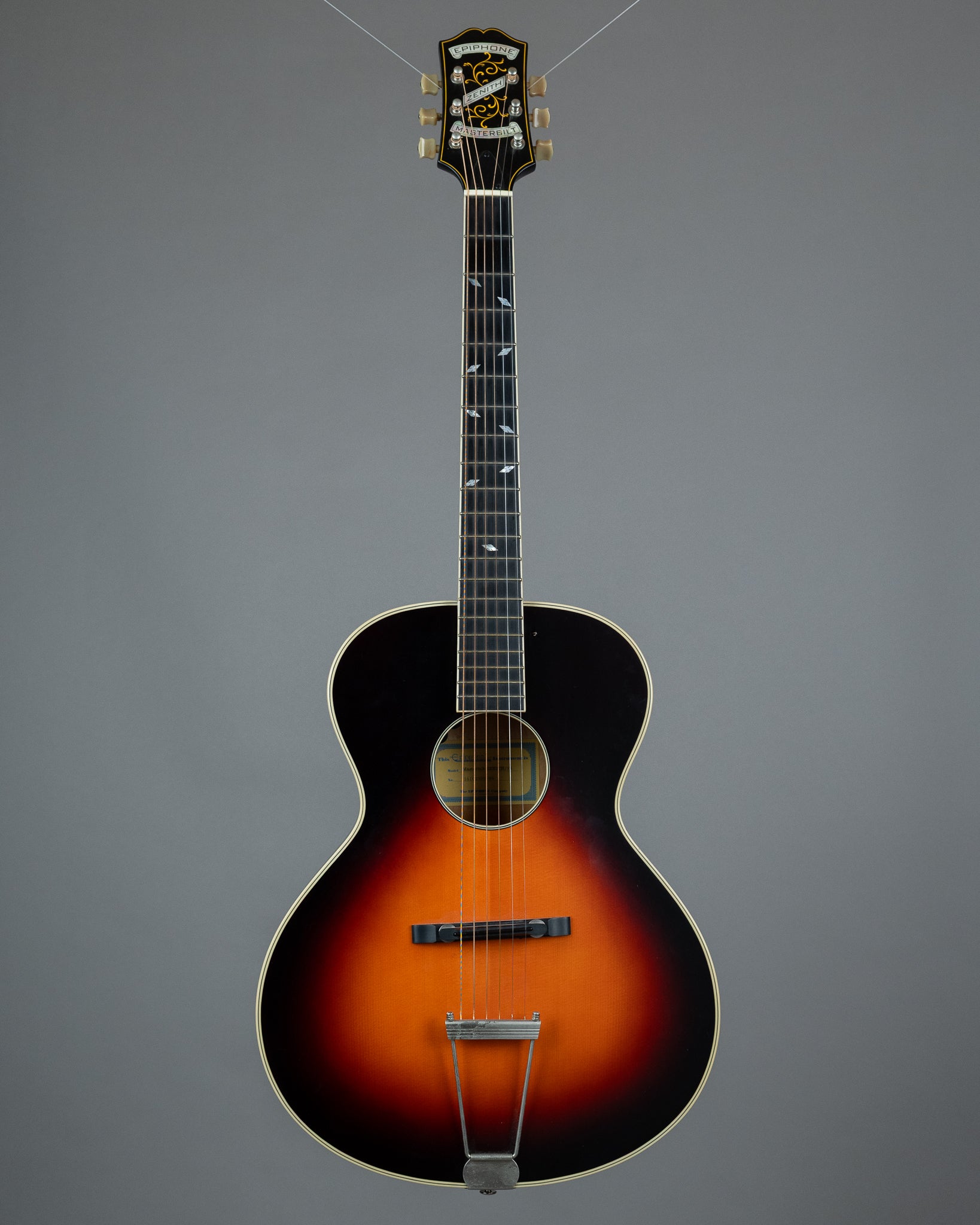 2016 Epiphone Masterbilt Zenith (Indonesia, Sunburst, Pickup, OHSC)