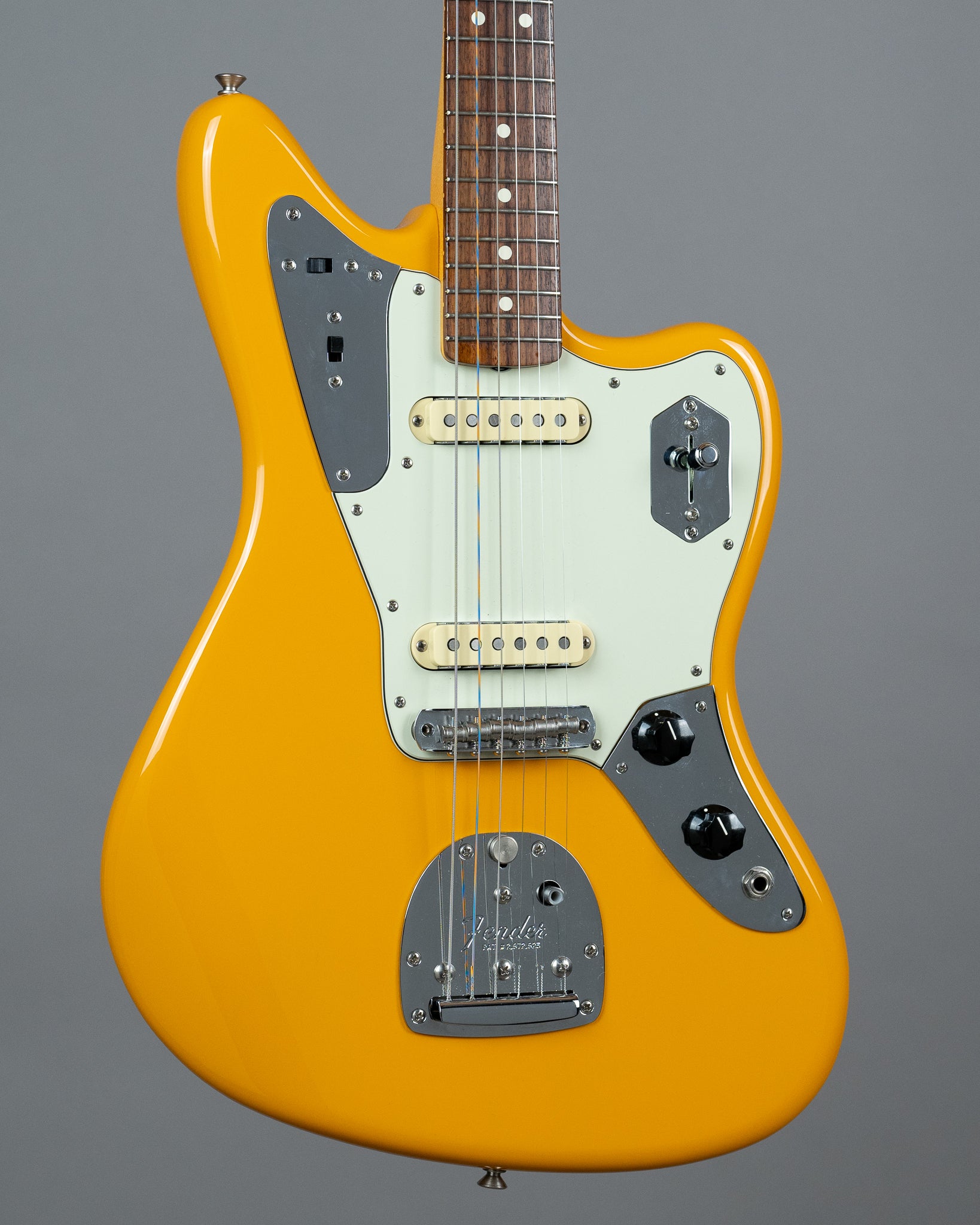 2022 Fender Limited Colour Johnny Marr Jaguar (USA, Fever Dream Yellow, OHSC and papers)