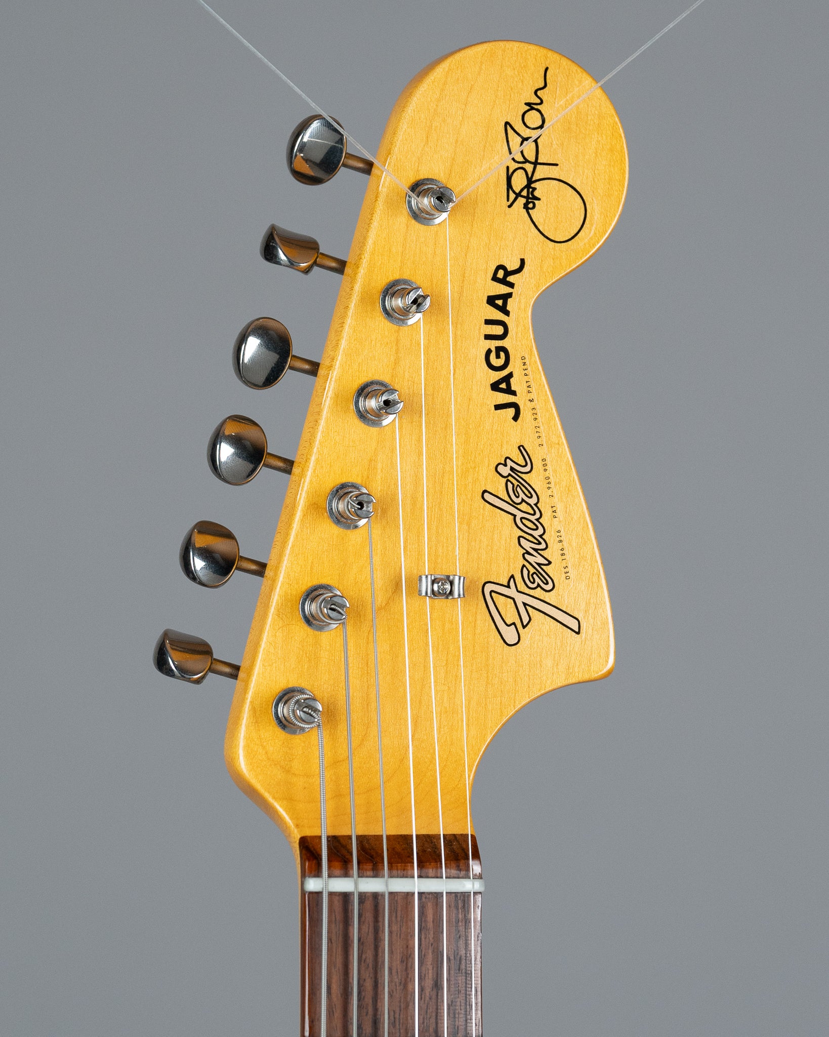 2022 Fender Limited Colour Johnny Marr Jaguar (USA, Fever Dream Yellow, OHSC and papers)