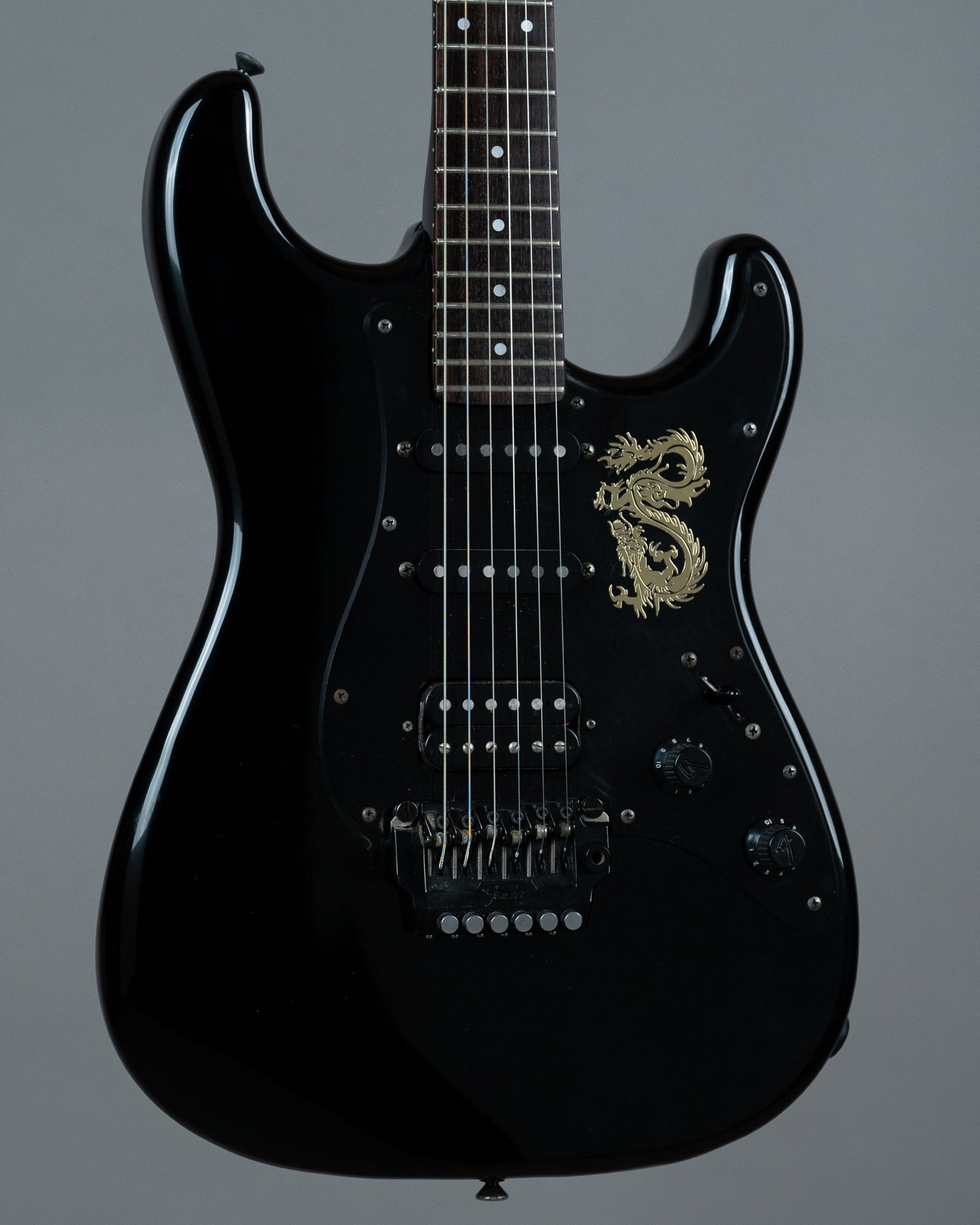 c1985-86 Fender ST-556 Boxer Series Contemporary Strat (Japan, Black)