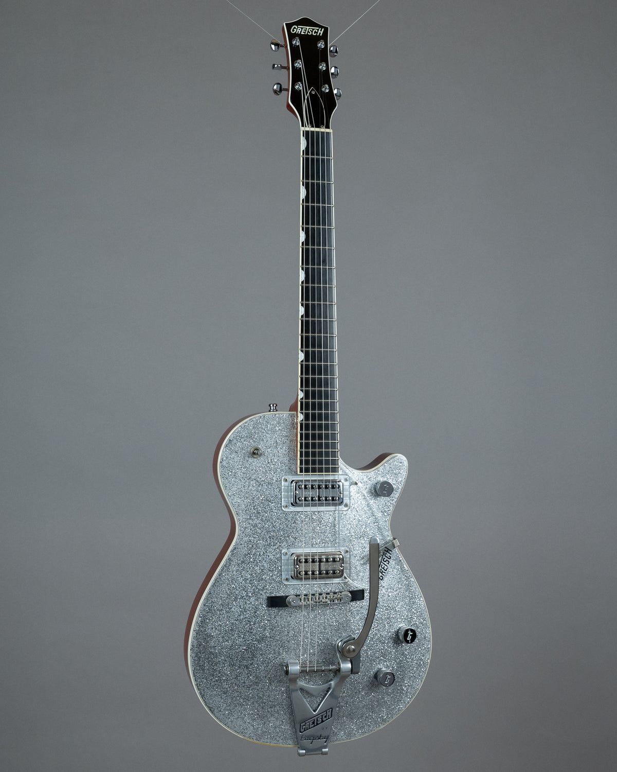 2011 Gretsch G6128-TVP Sparkle Jet (Japan, Silver Sparkle, OHSC)