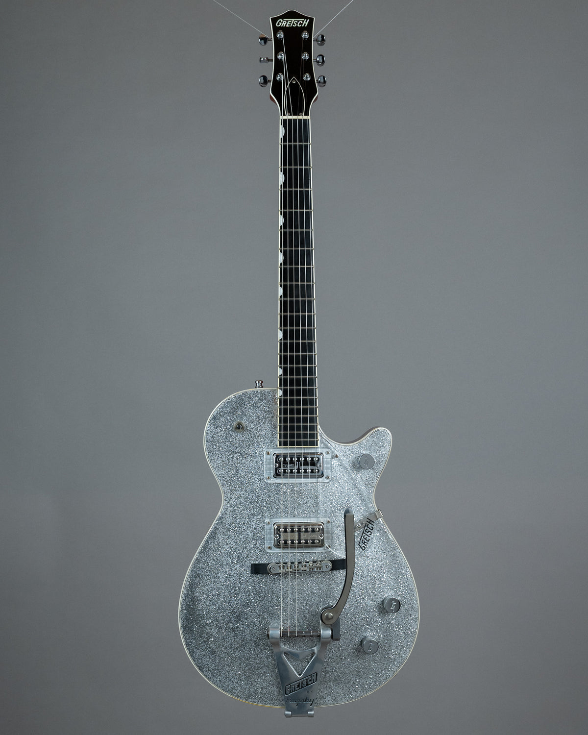 2011 Gretsch G6128-TVP Sparkle Jet (Japan, Silver Sparkle, OHSC)