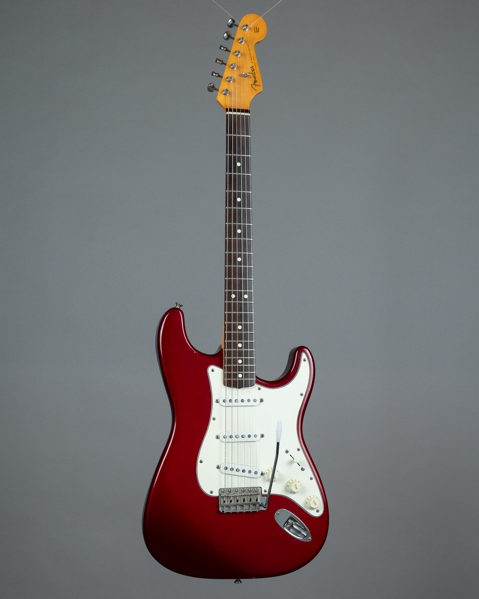 1988 Fender American Vintage '62RI Stratocaster (USA, Candy Apple Red Refin, Fender HC)