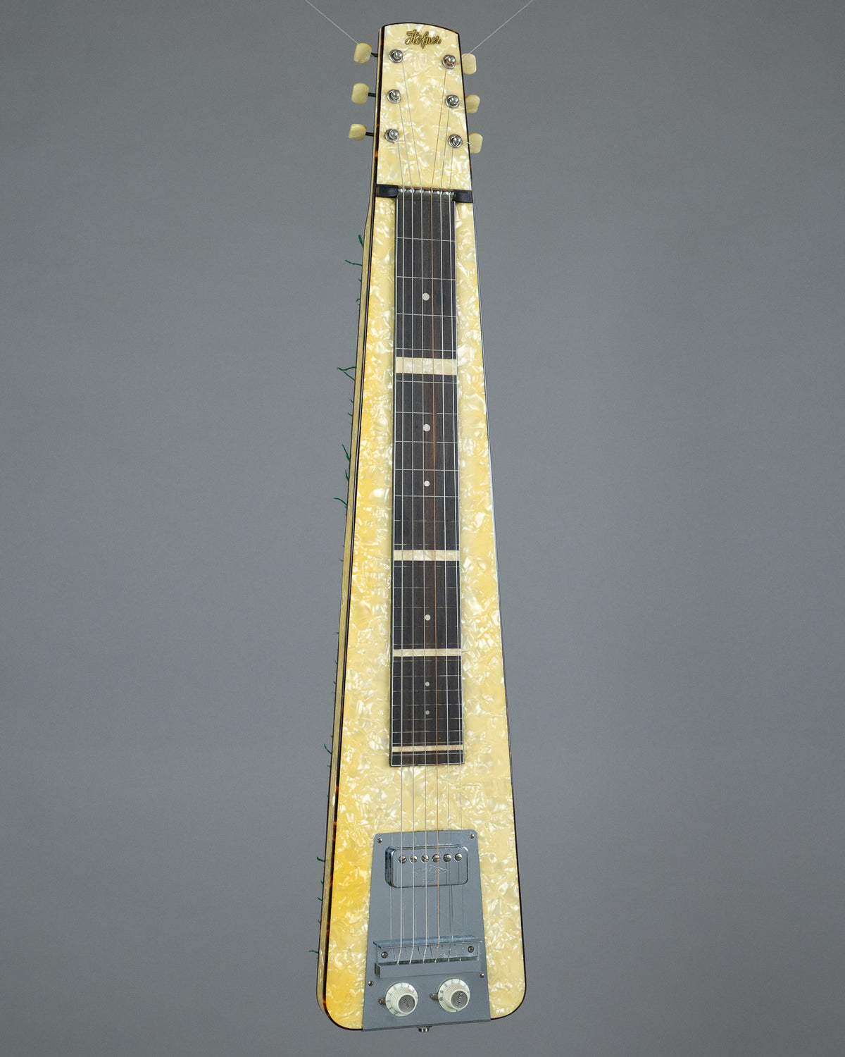 c1965 Hofner 'Hawaiian Artist' 115 Lap Steel (West Germany, Pearloid, OHSC)