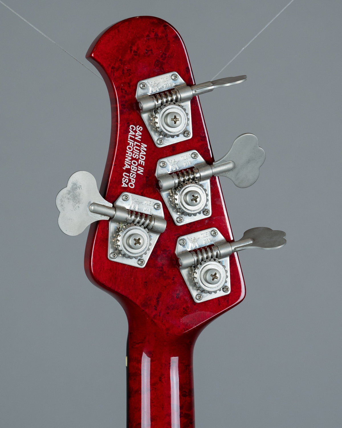 2006 Ernie Ball Music Man 30th Anniversary Stingray 4 (USA, Crimson Transparent, OHSC)
