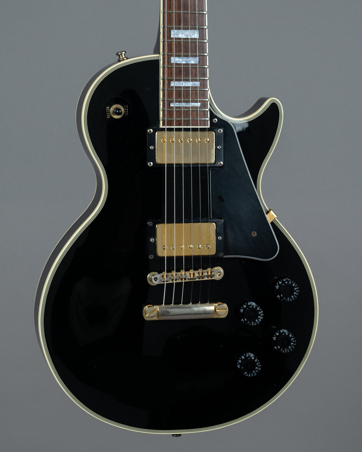 2001 Epiphone LPC-80 Les Paul Custom (Japan, Ebony, HSC)