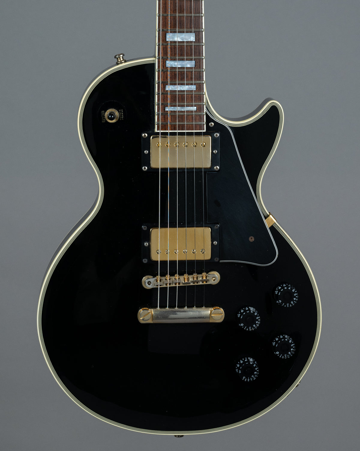 2001 Epiphone LPC-80 Les Paul Custom (Japan, Ebony, HSC)