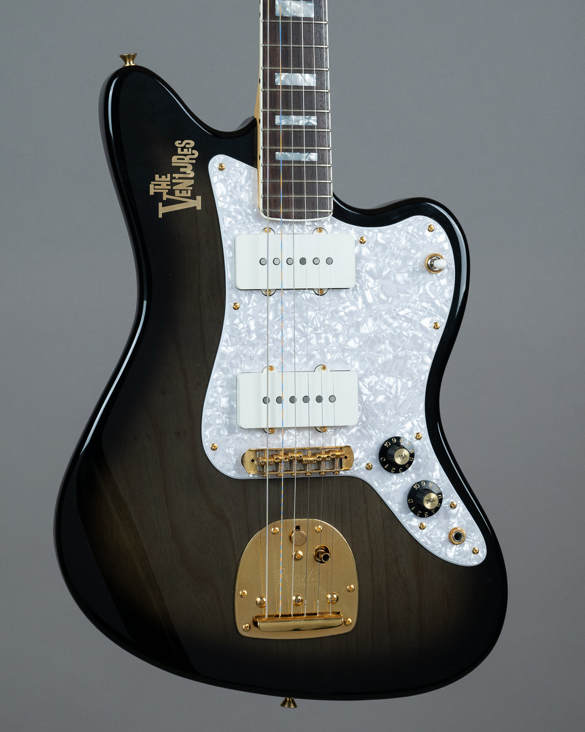 1996 Fender Limited Edition Ventures Jazzmaster JM-165VR (Japan, Midnight Black Translucent, OHSC)