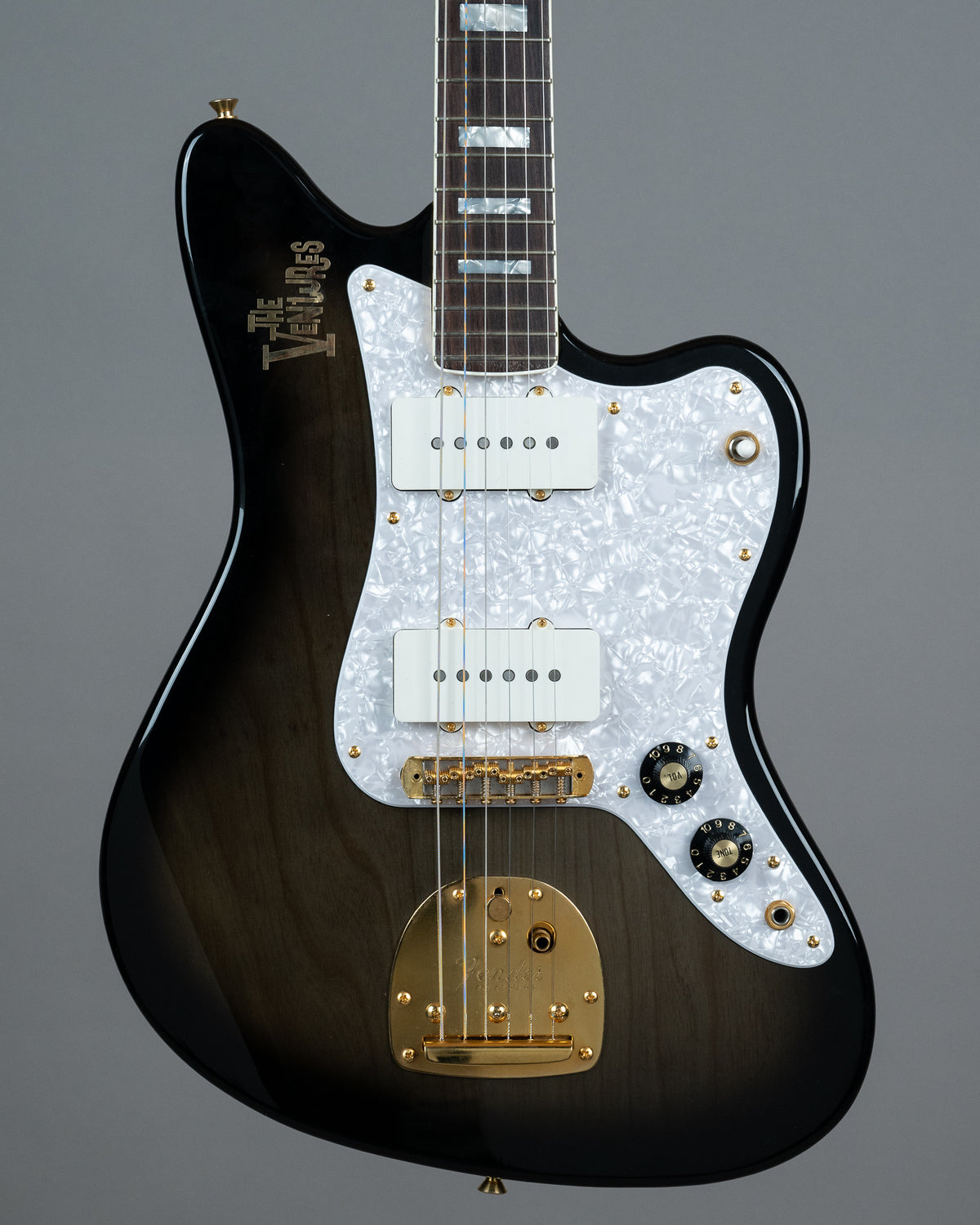 1996 Fender Limited Edition Ventures Jazzmaster JM-165VR (Japan, Midnight Black Translucent, OHSC)