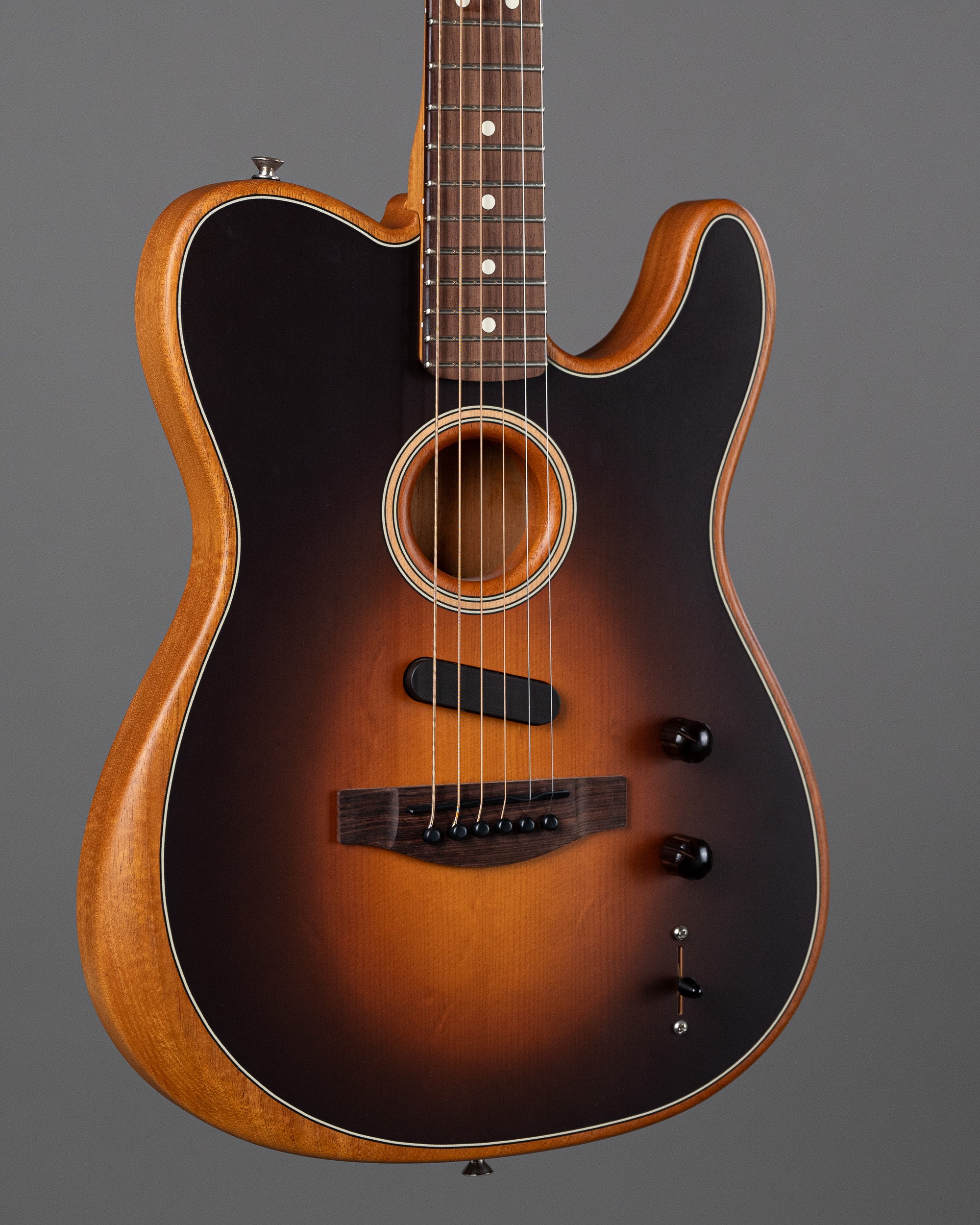 c2024 Fender Acoustasonic Player Telecaster (Mexico, Shadowburst, OGB)