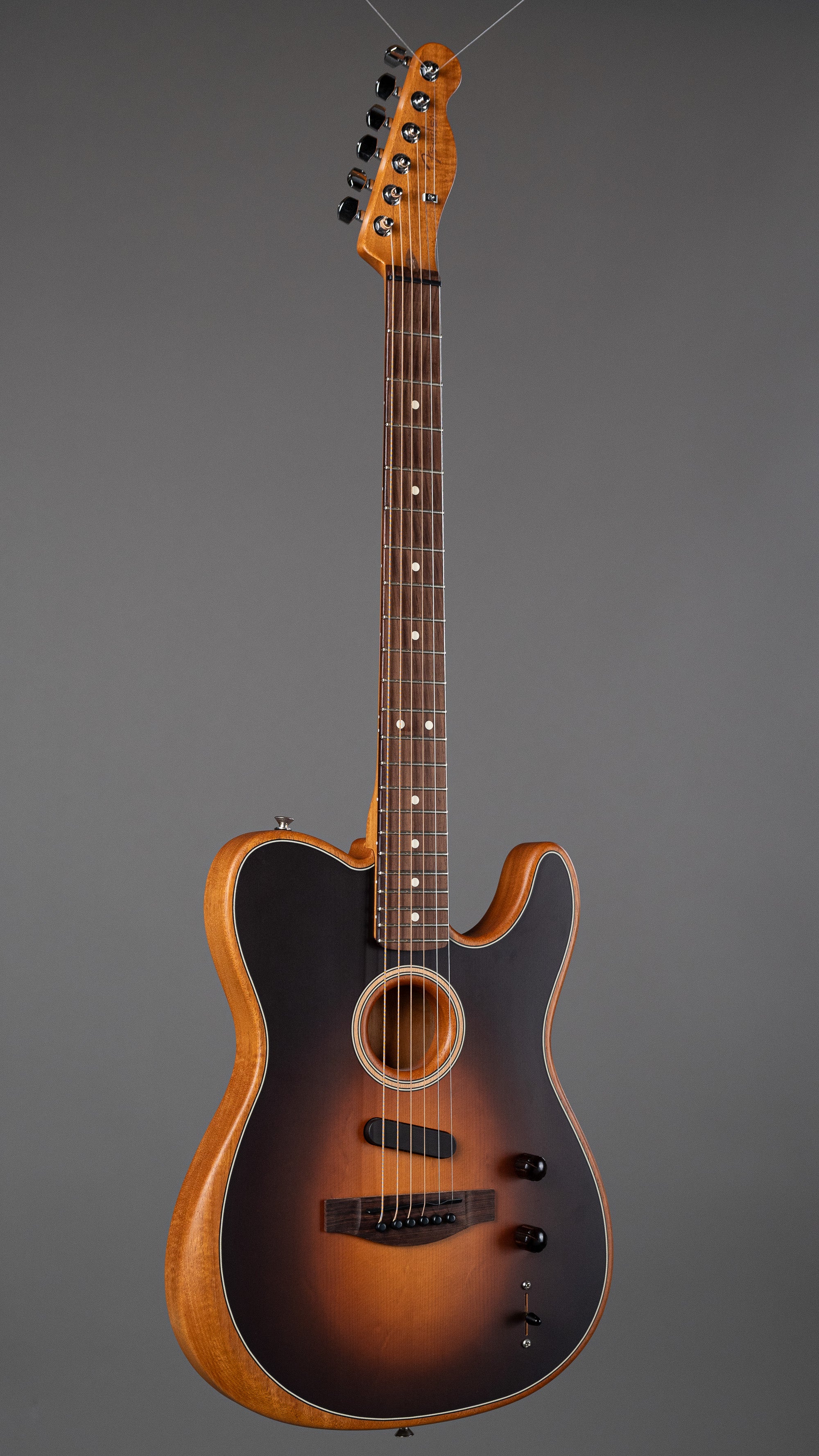 c2024 Fender Acoustasonic Player Telecaster (Mexico, Shadowburst, OGB)