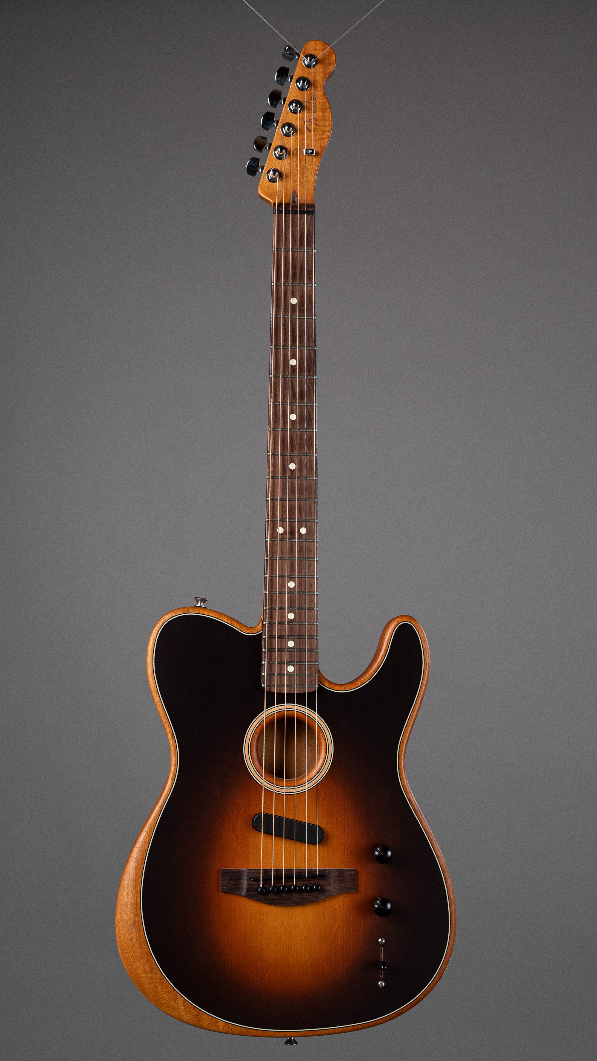 c2024 Fender Acoustasonic Player Telecaster (Mexico, Shadowburst, OGB)