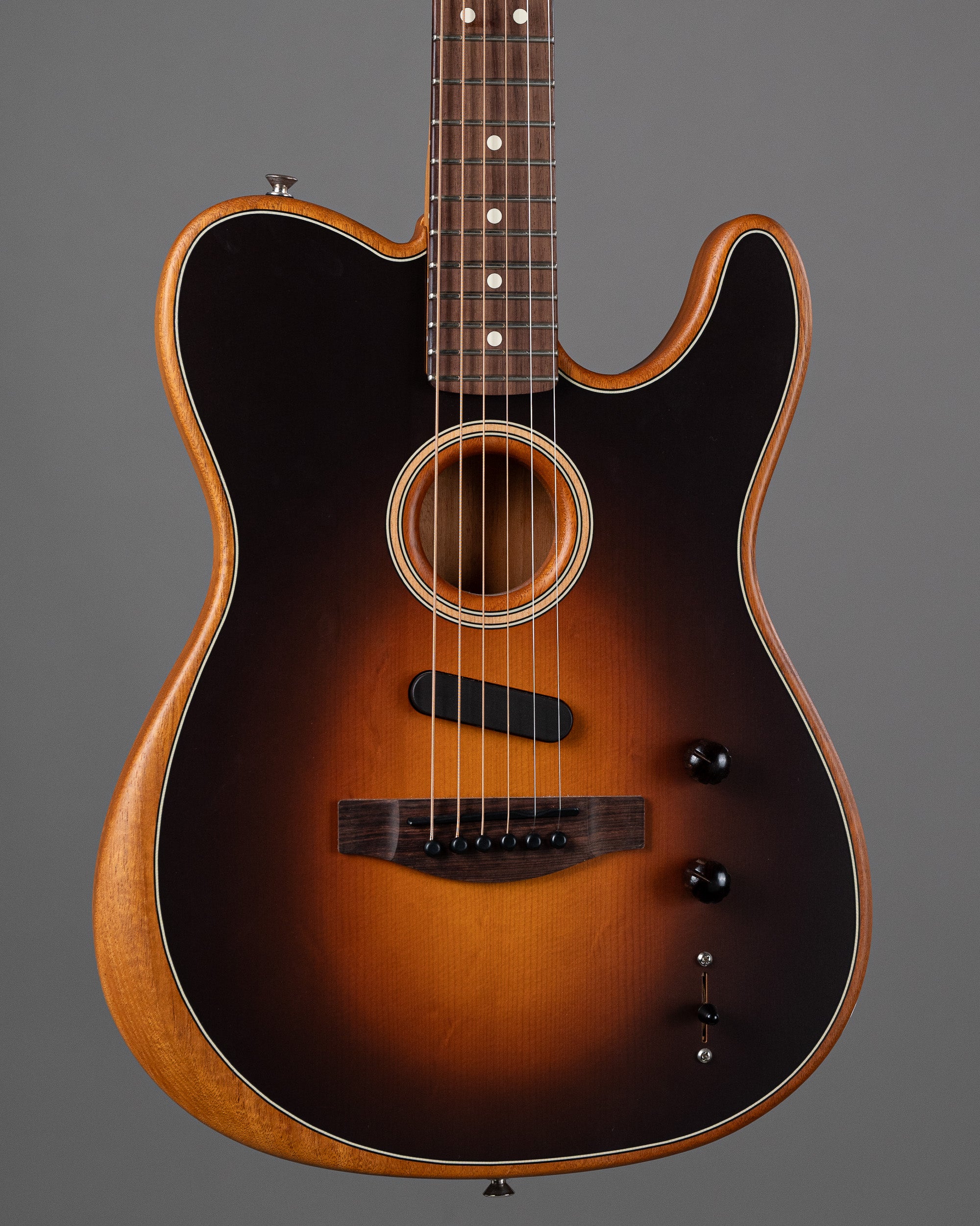 c2024 Fender Acoustasonic Player Telecaster (Mexico, Shadowburst, OGB)