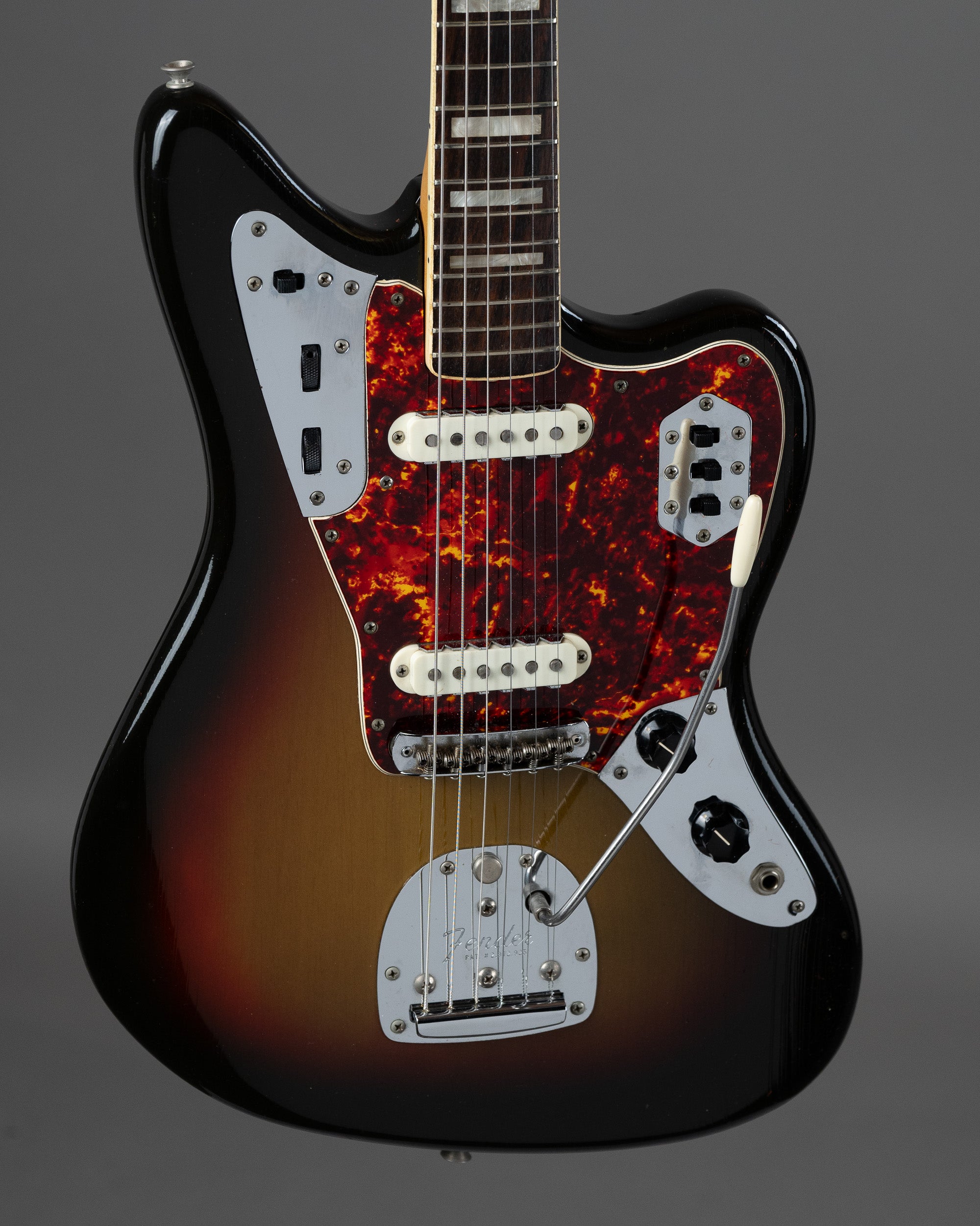 1973 Fender Jaguar (USA, Sunburst, OHSC)