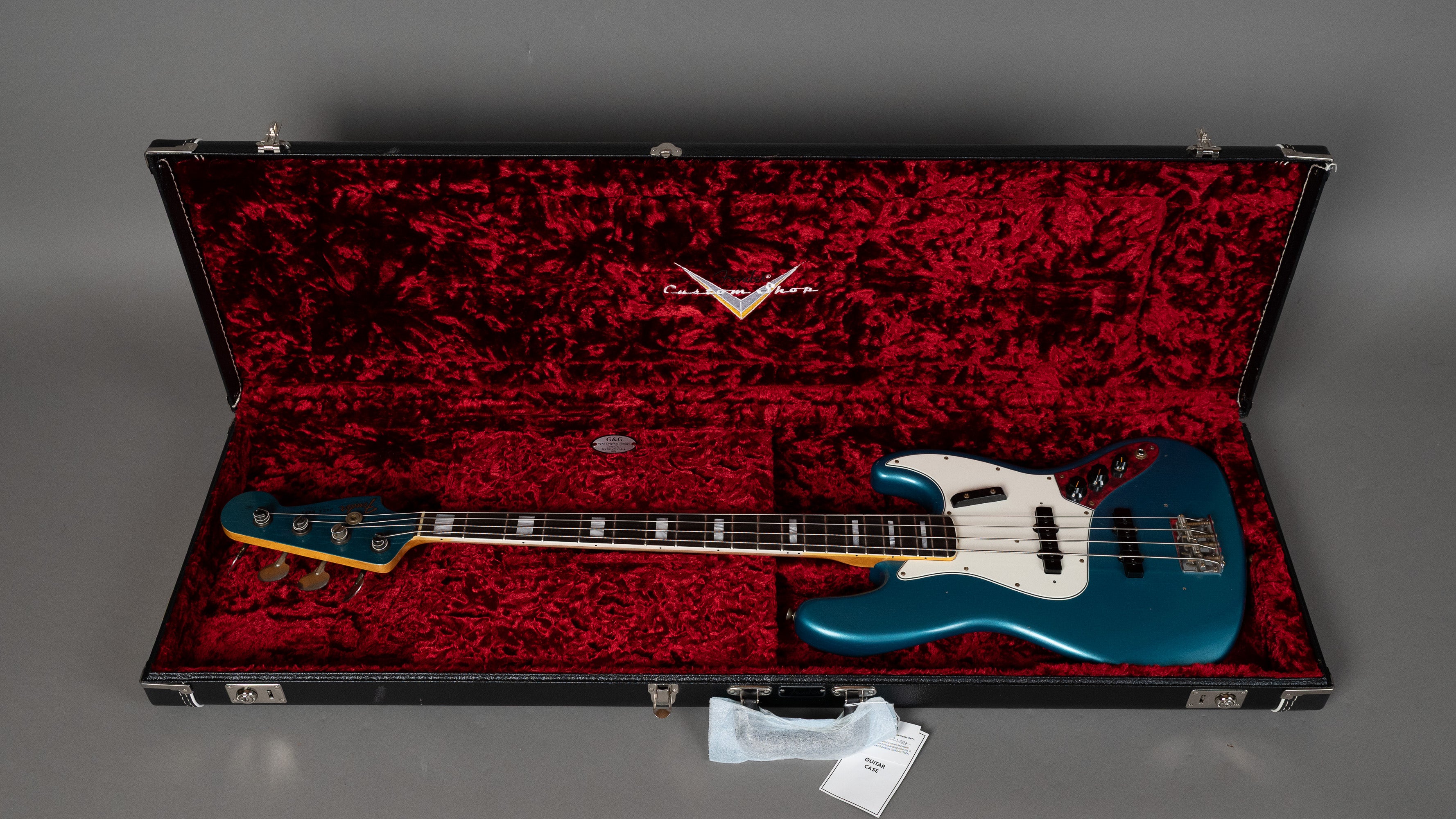 2022 Fender Custom Shop Limited Edition '66 Jazz Bass (USA, Ocean Turquoise, OHSC)