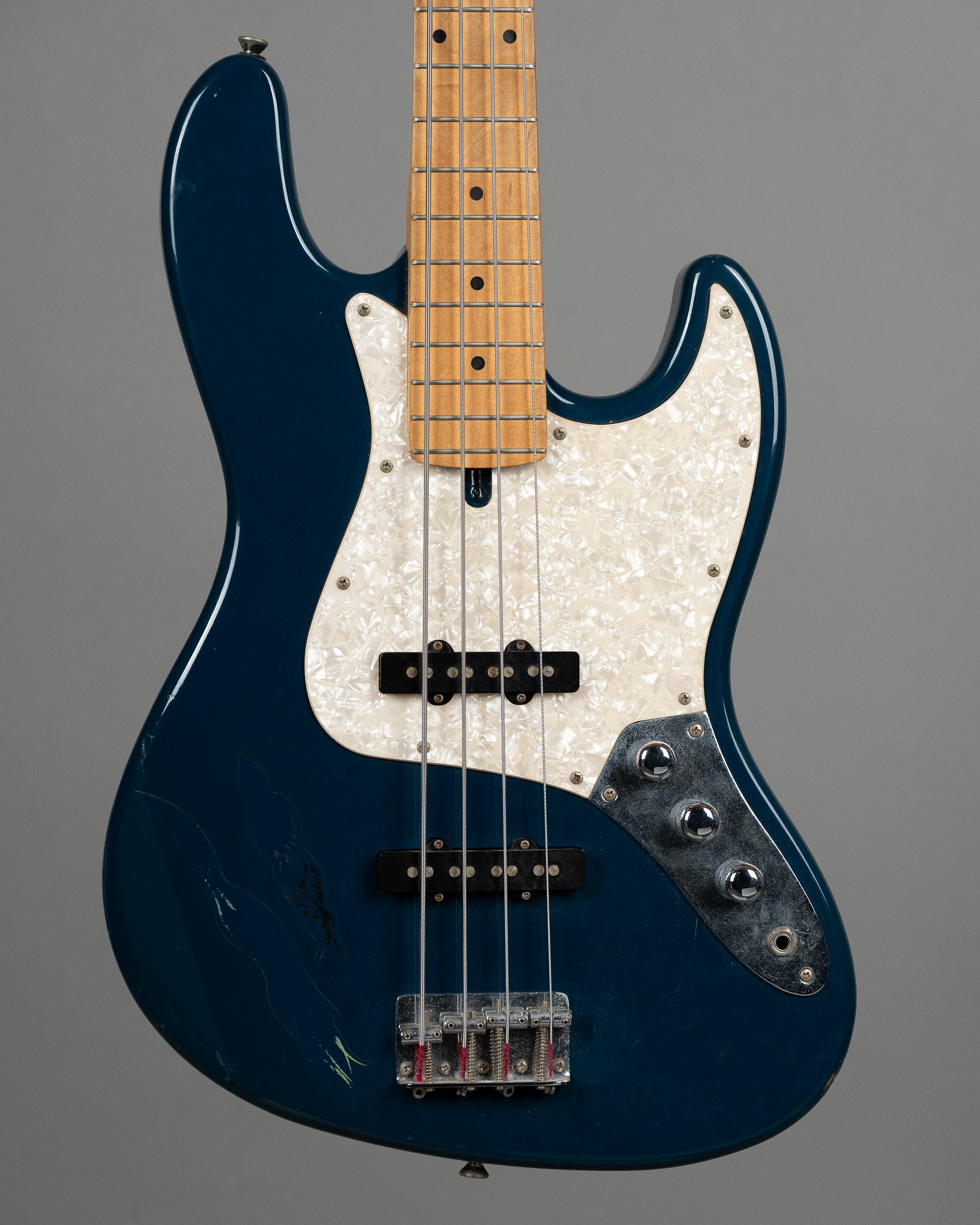 c1990 Brian by Bacchus Jazz Bass (Japan, Blue)