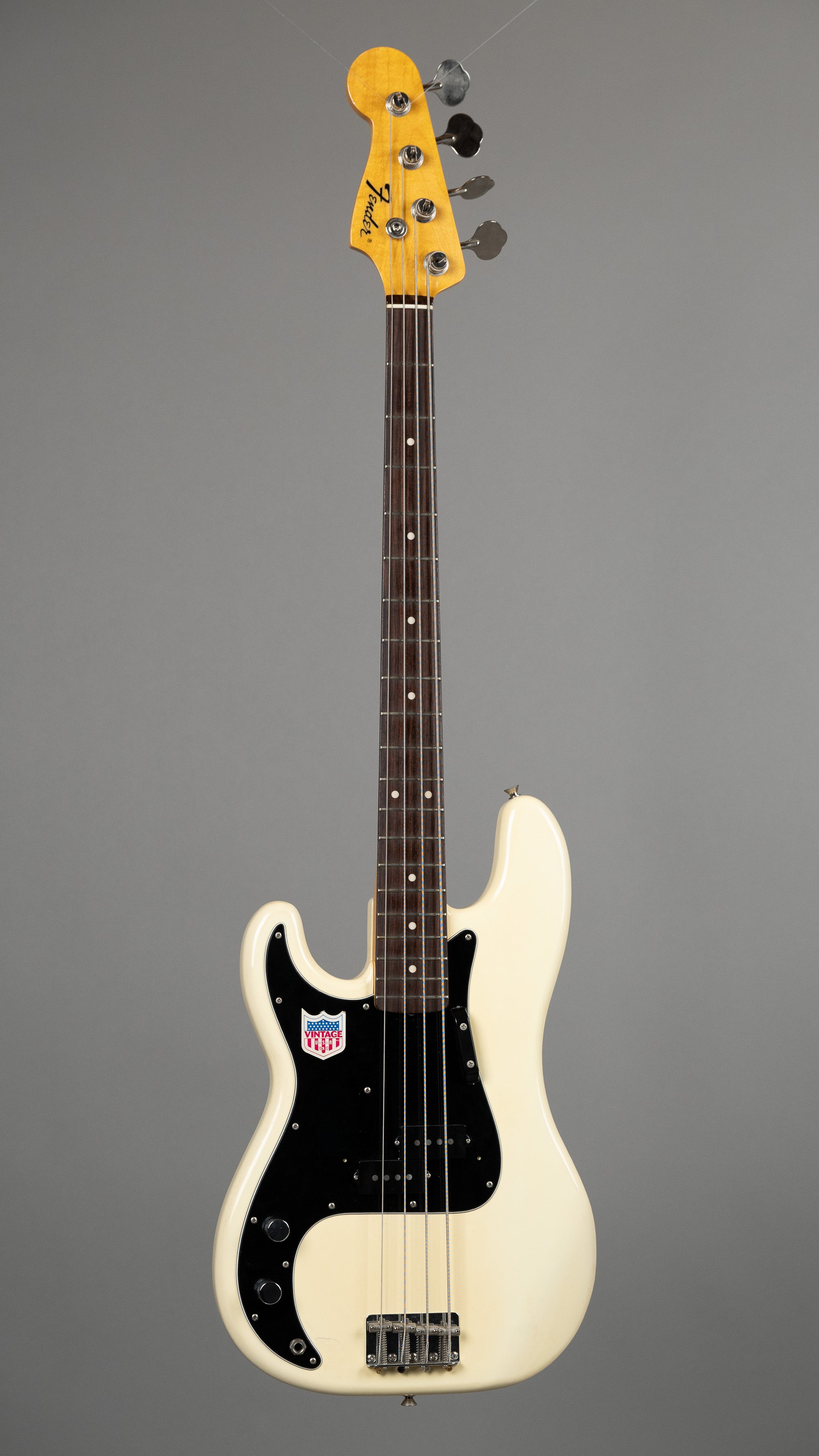 2000 Fender '72 RI Precision Bass (Japan, Left-Handed, Olympic White)