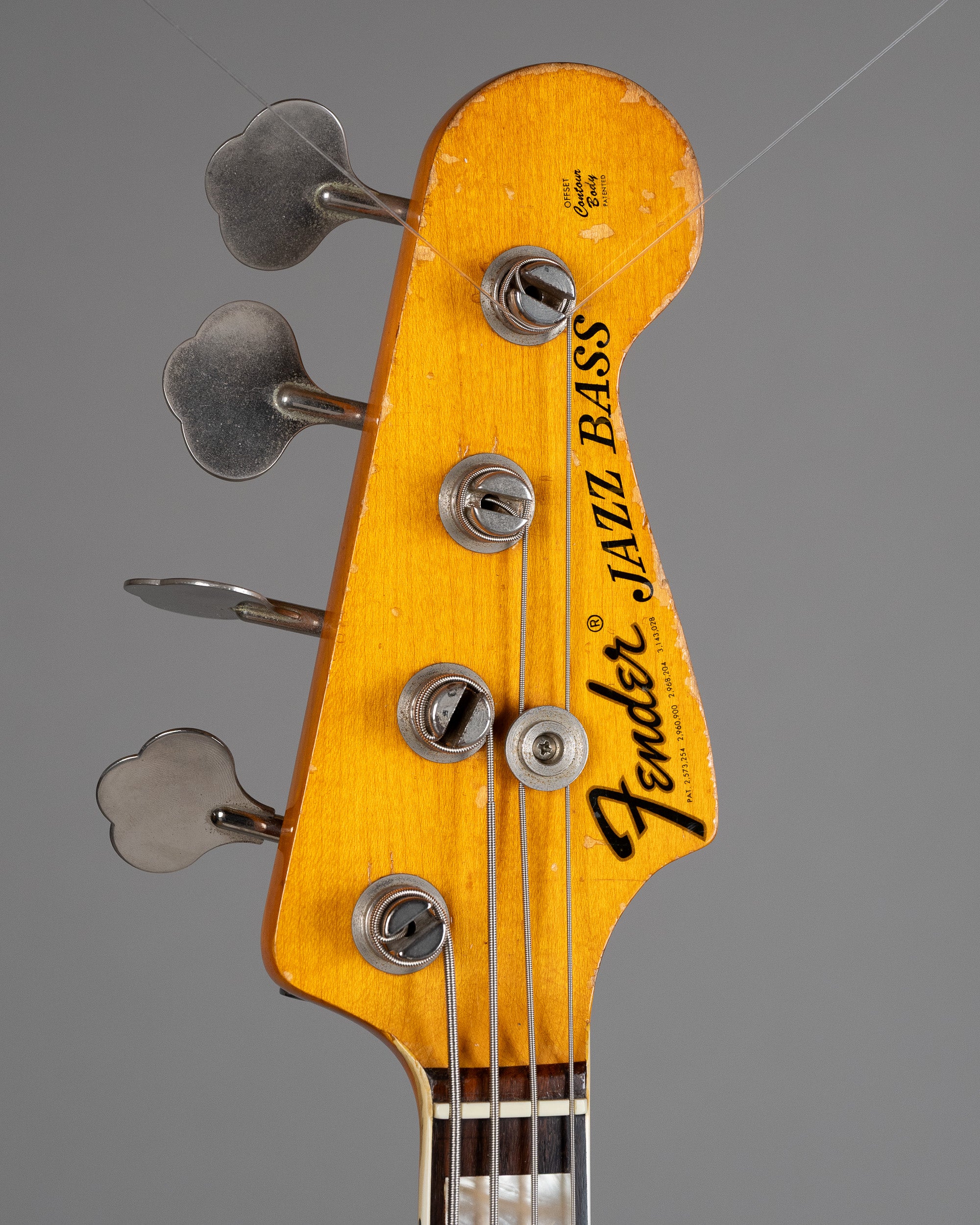 1973 Fender Jazz Bass (USA, White Refin, SKB bag)