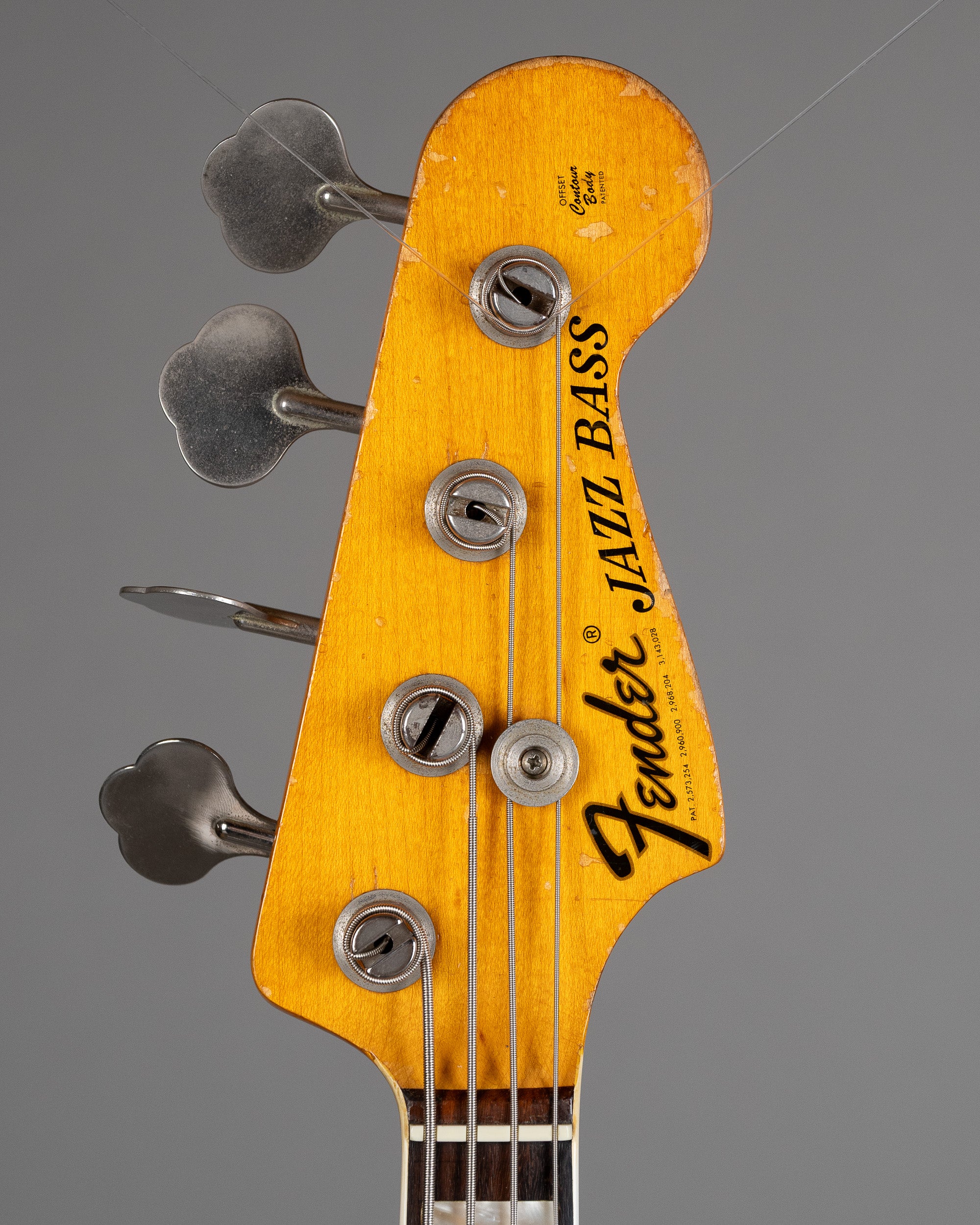 1973 Fender Jazz Bass (USA, White Refin, SKB bag)