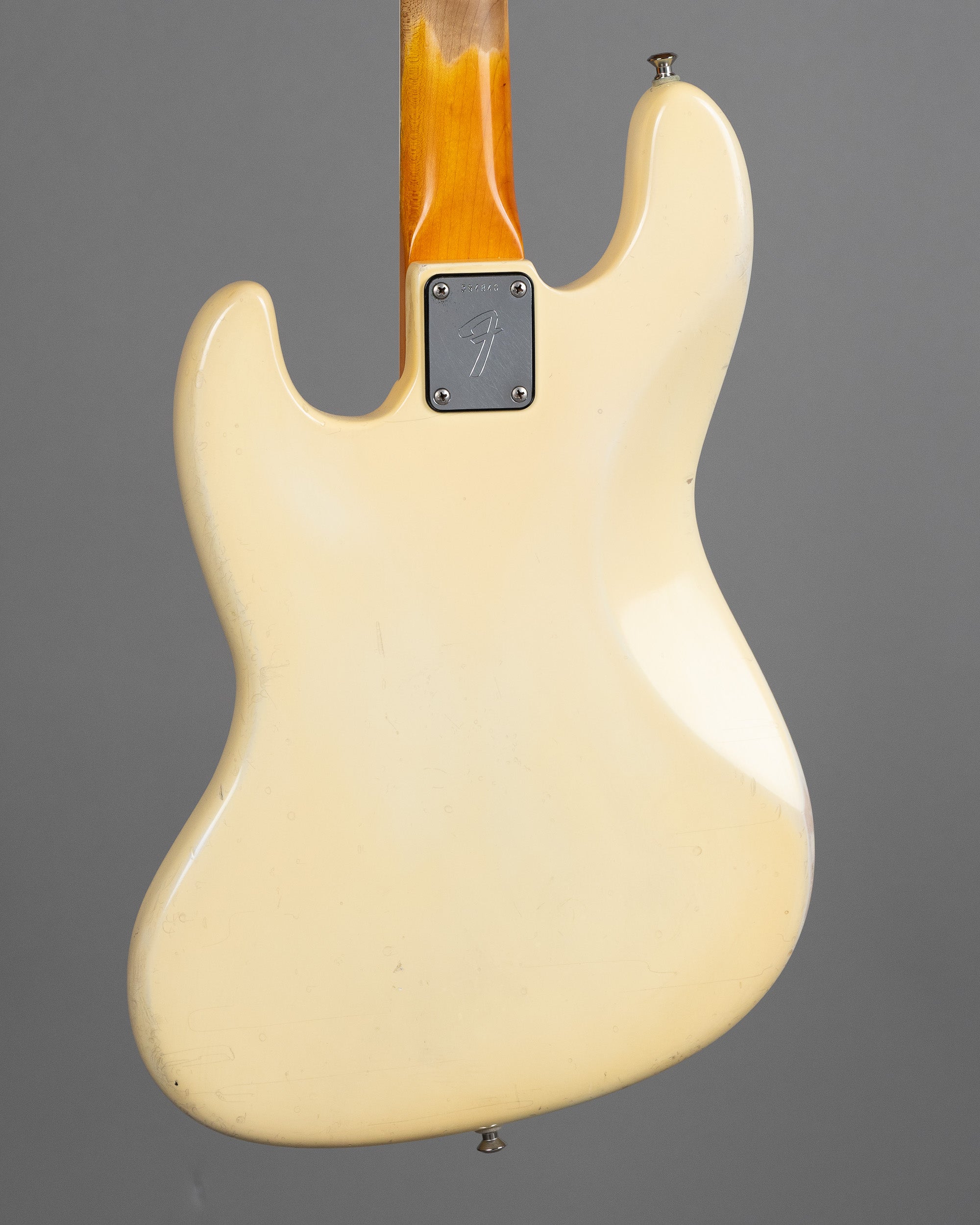 1973 Fender Jazz Bass (USA, White Refin, SKB bag)