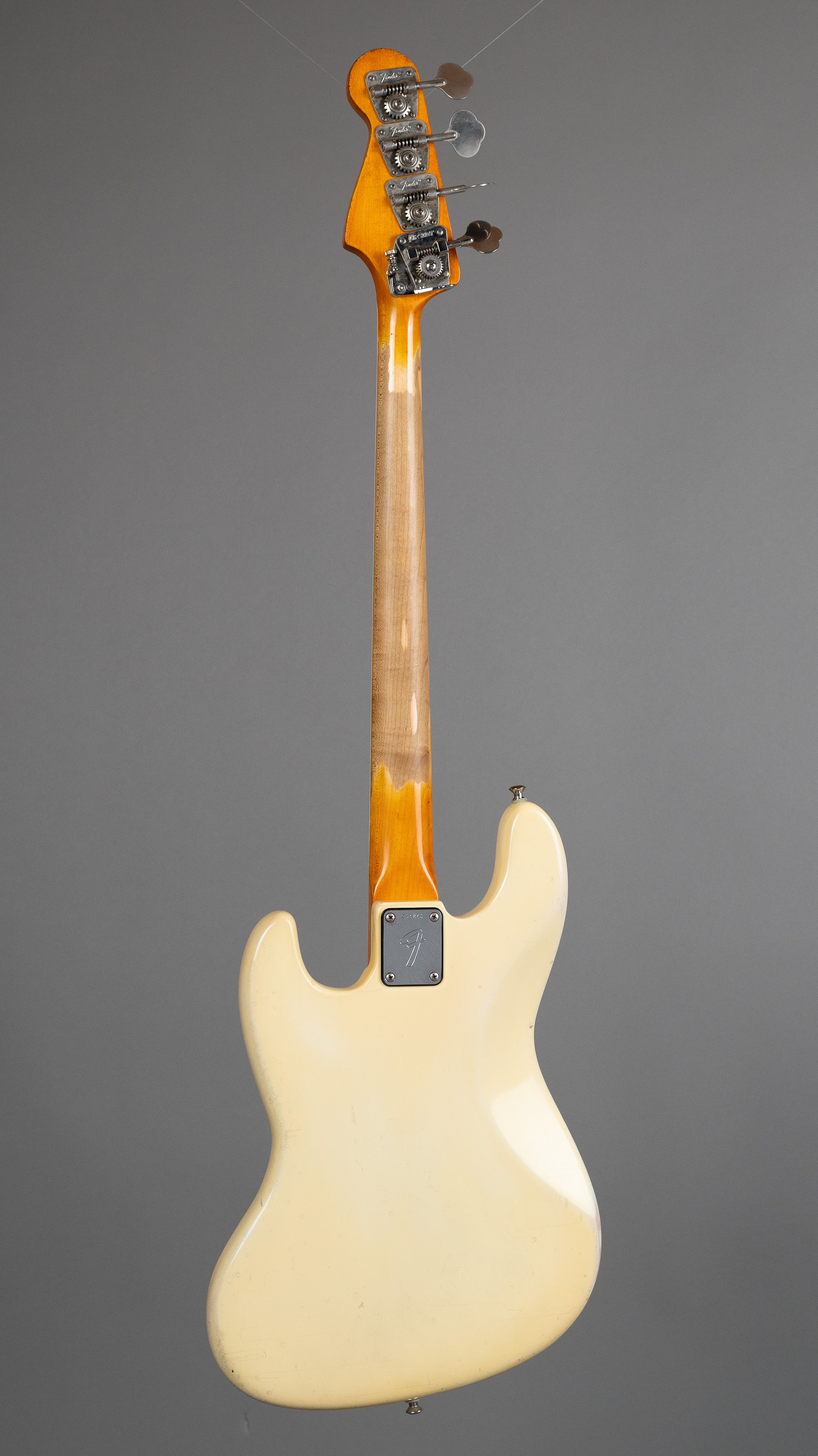 1973 Fender Jazz Bass (USA, White Refin, SKB bag)