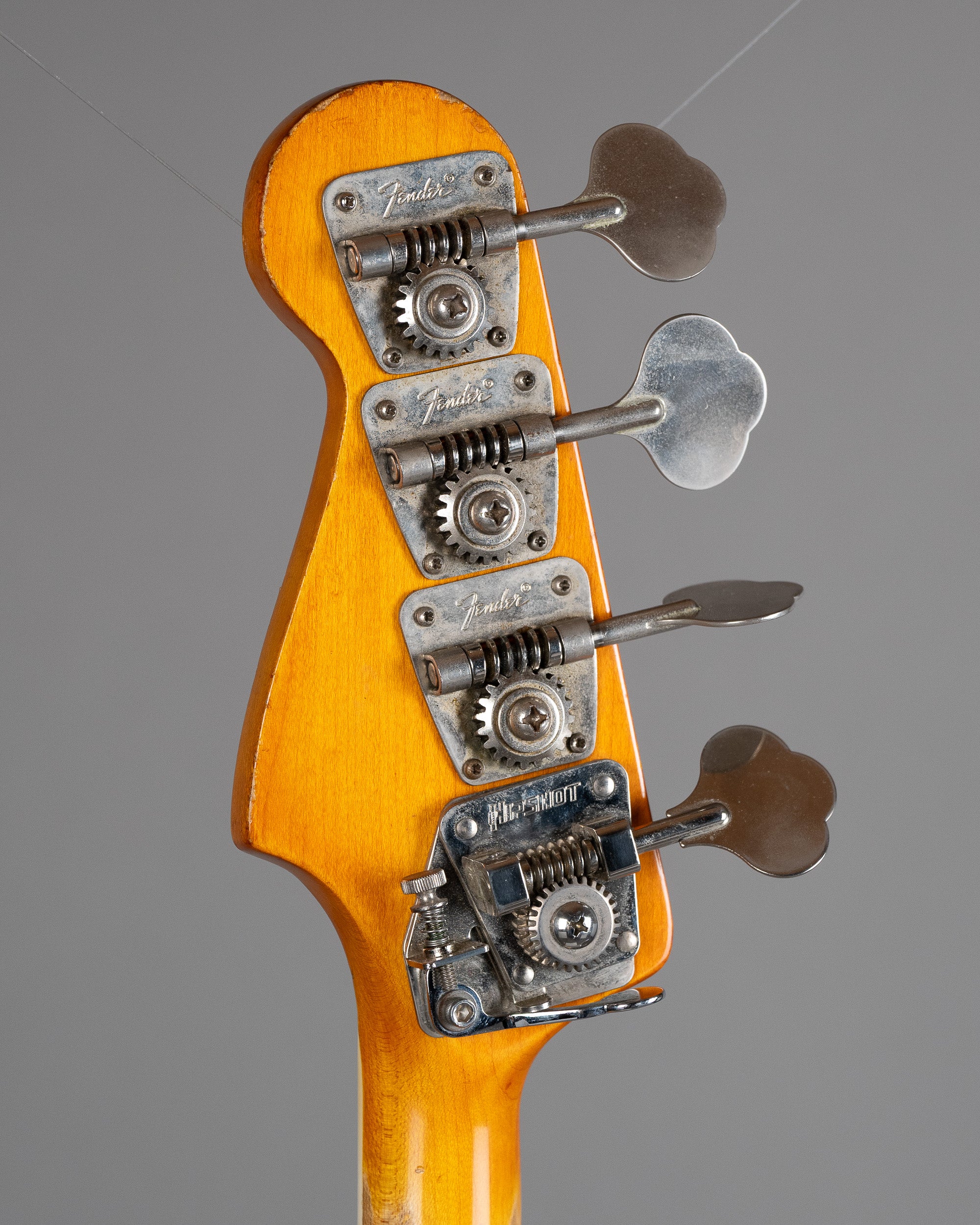 1973 Fender Jazz Bass (USA, White Refin, SKB bag)