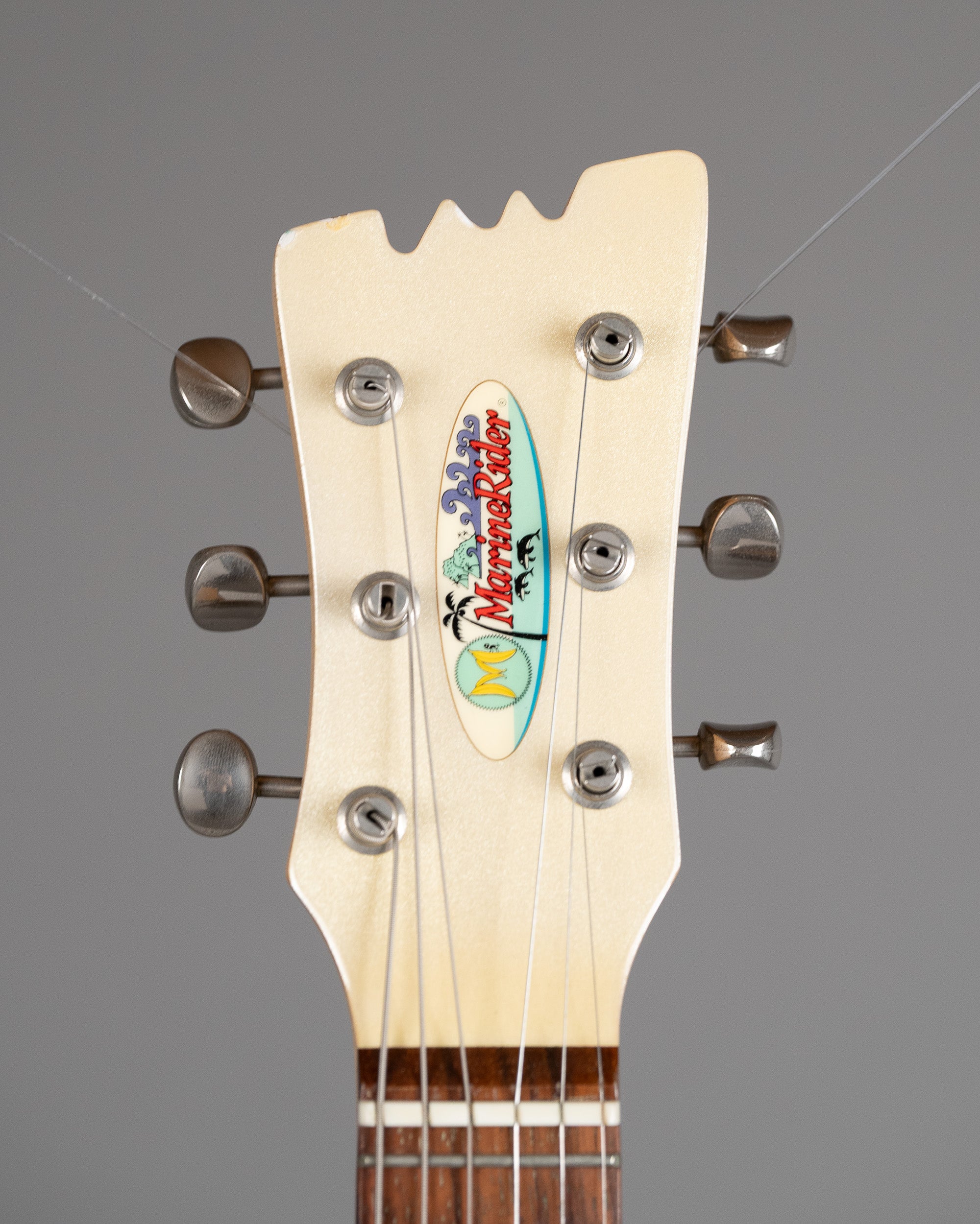 c1990s Marine Rider Mini Mosrite (Japan, White Pearl)