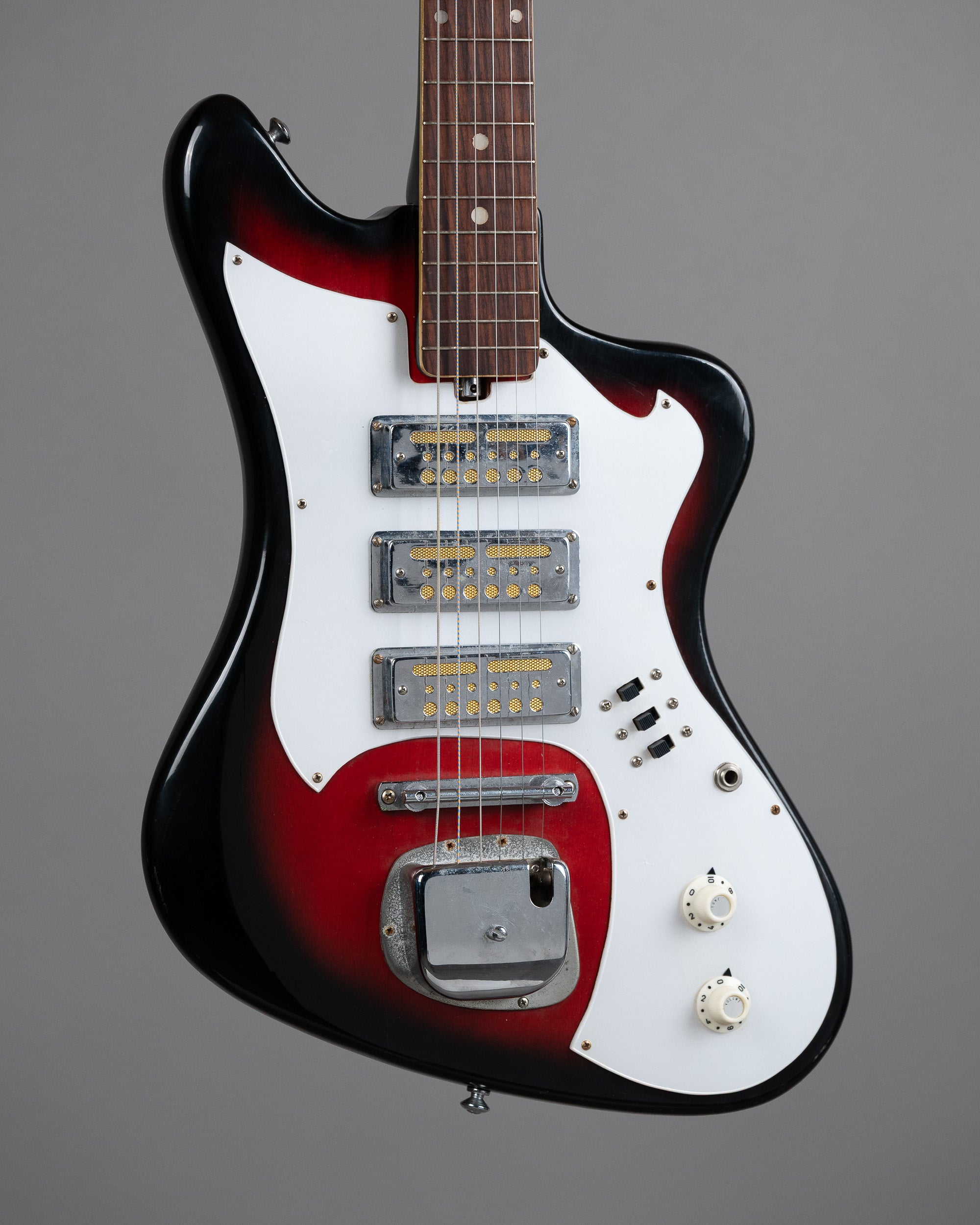 c1970s Teisco Built Electric Guitar (Japan, Redburst)