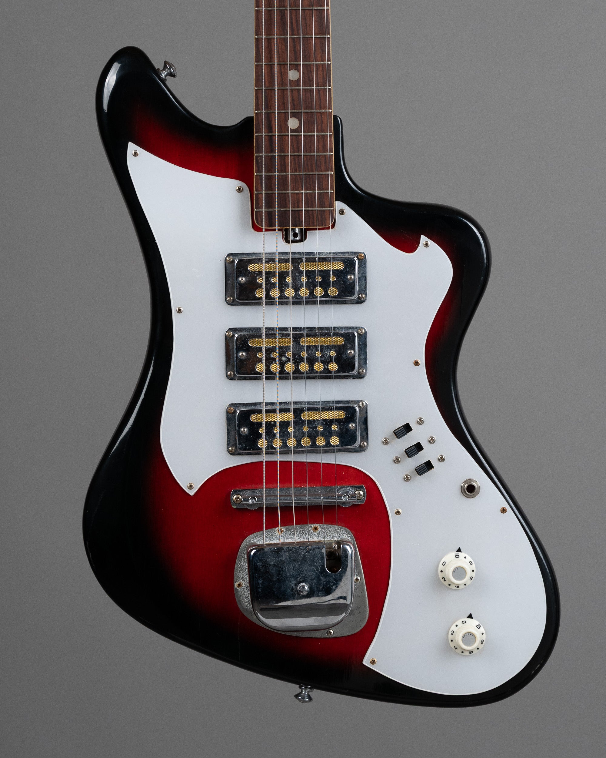c1970s Teisco Built Electric Guitar (Japan, Redburst)