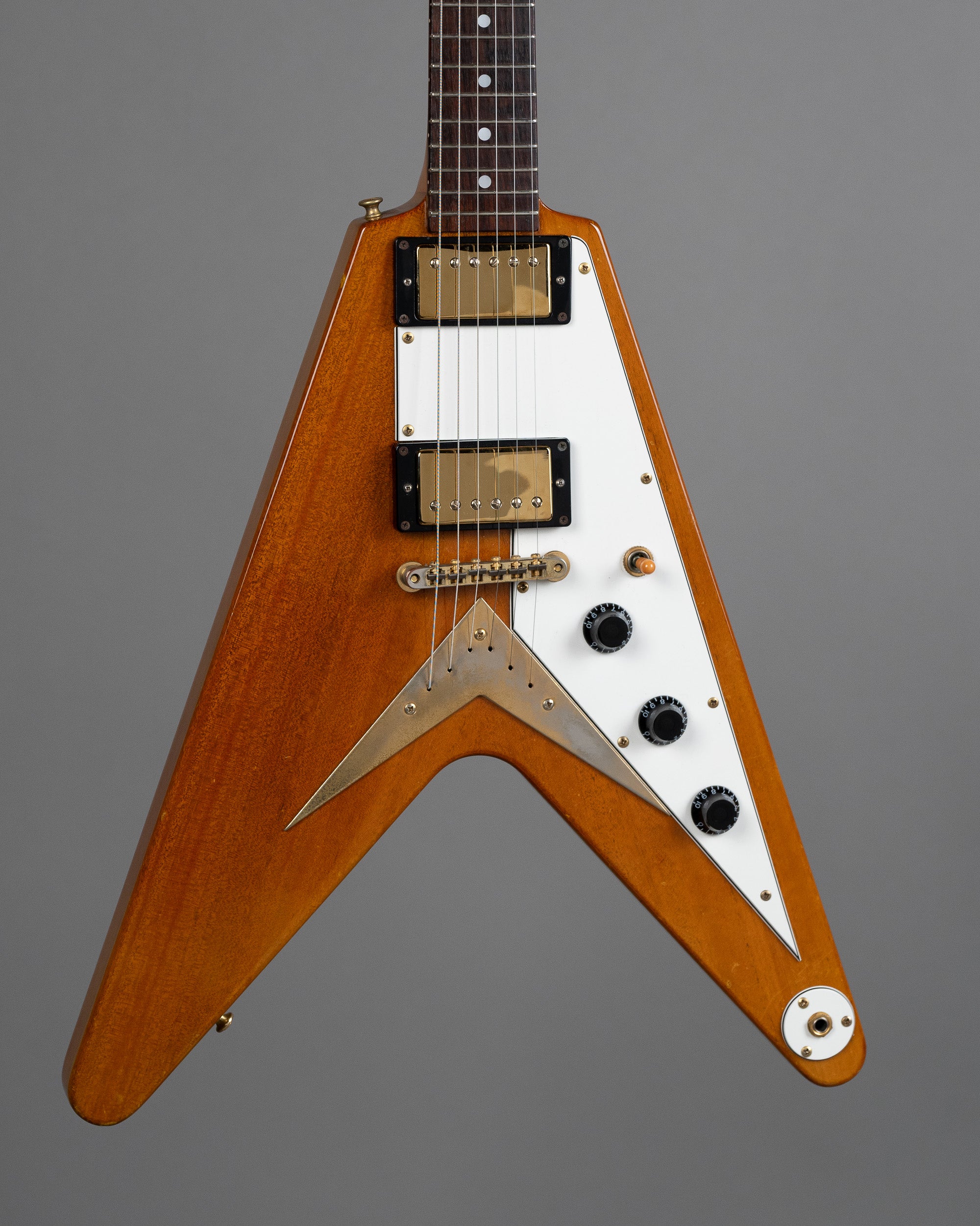 c1999/2000 Bacchus BFV-58 Flying V (Japan, Antique Natural, Gig Bag)