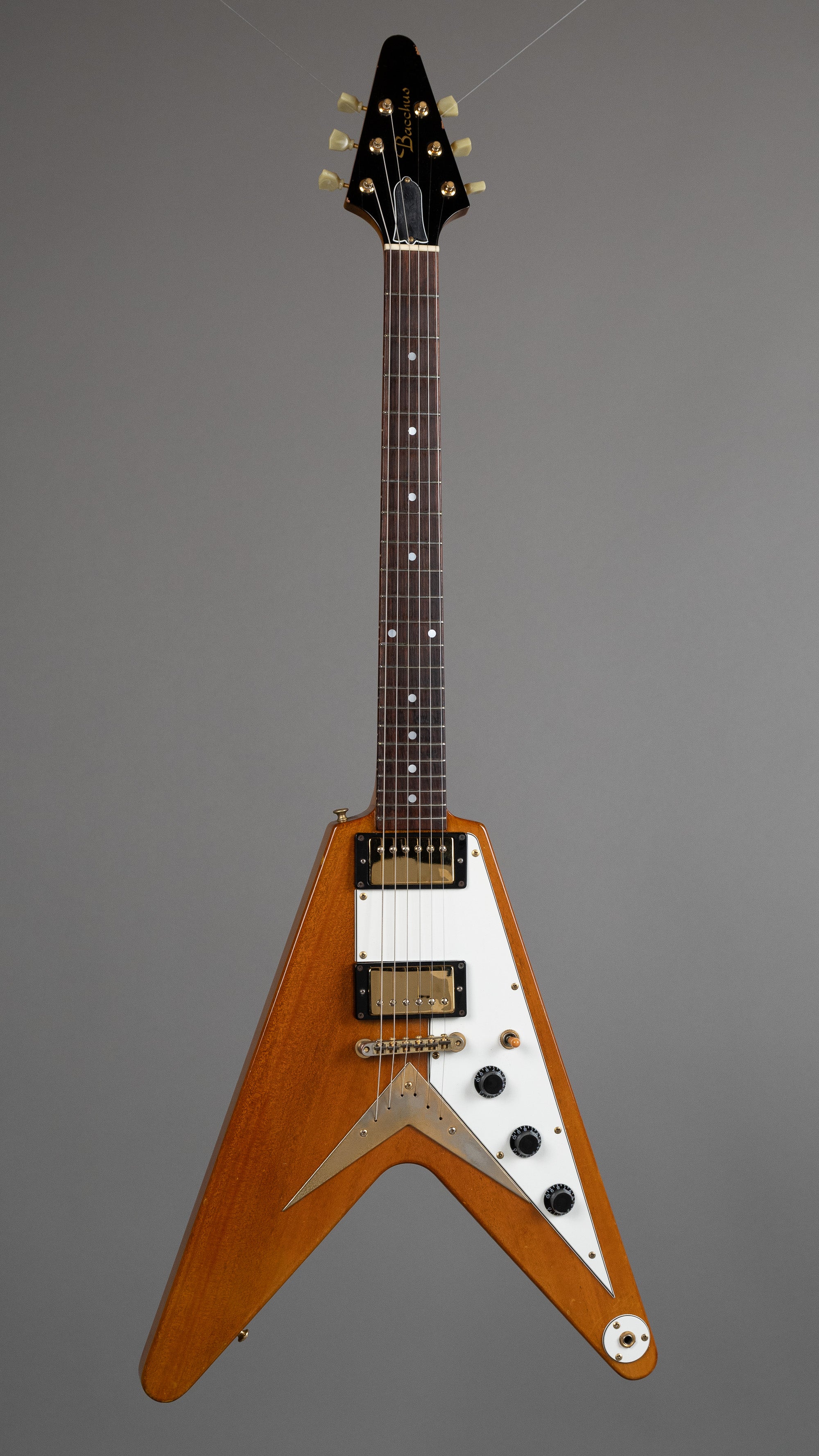 c1999/2000 Bacchus BFV-58 Flying V (Japan, Antique Natural, Gig Bag)