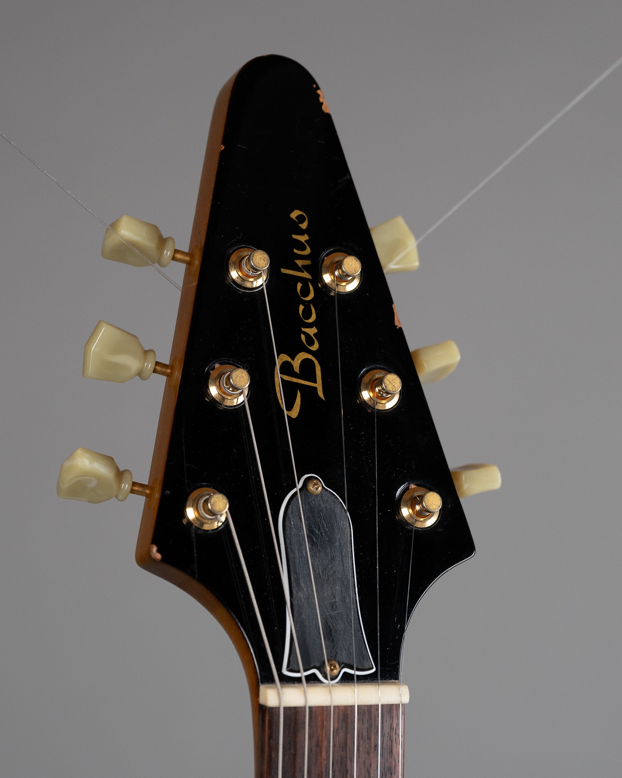 c1999/2000 Bacchus BFV-58 Flying V (Japan, Antique Natural, Gig Bag)