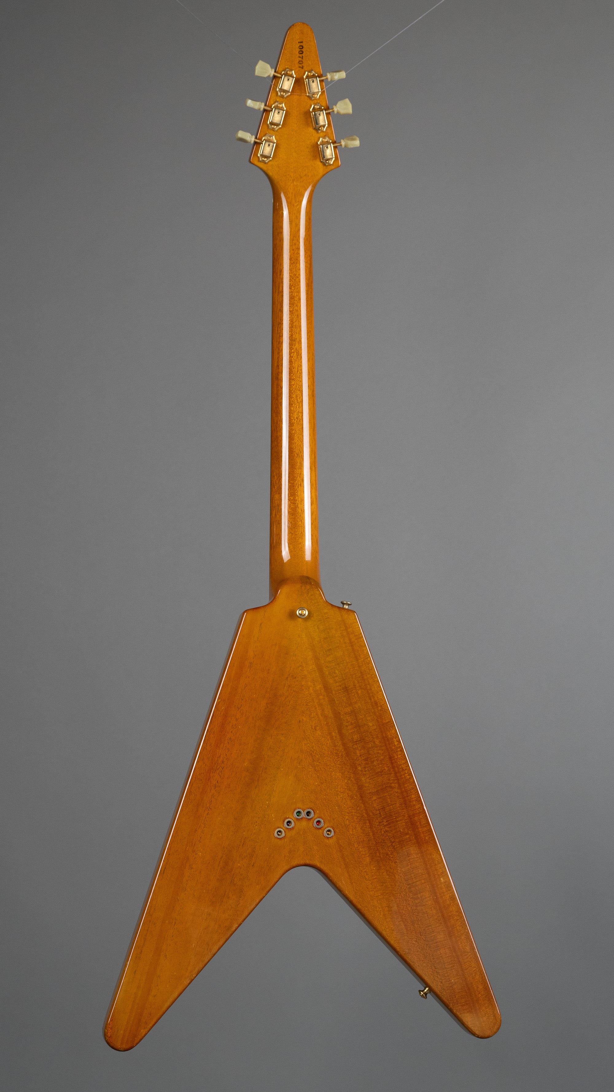 c1999/2000 Bacchus BFV-58 Flying V (Japan, Antique Natural, Gig Bag)