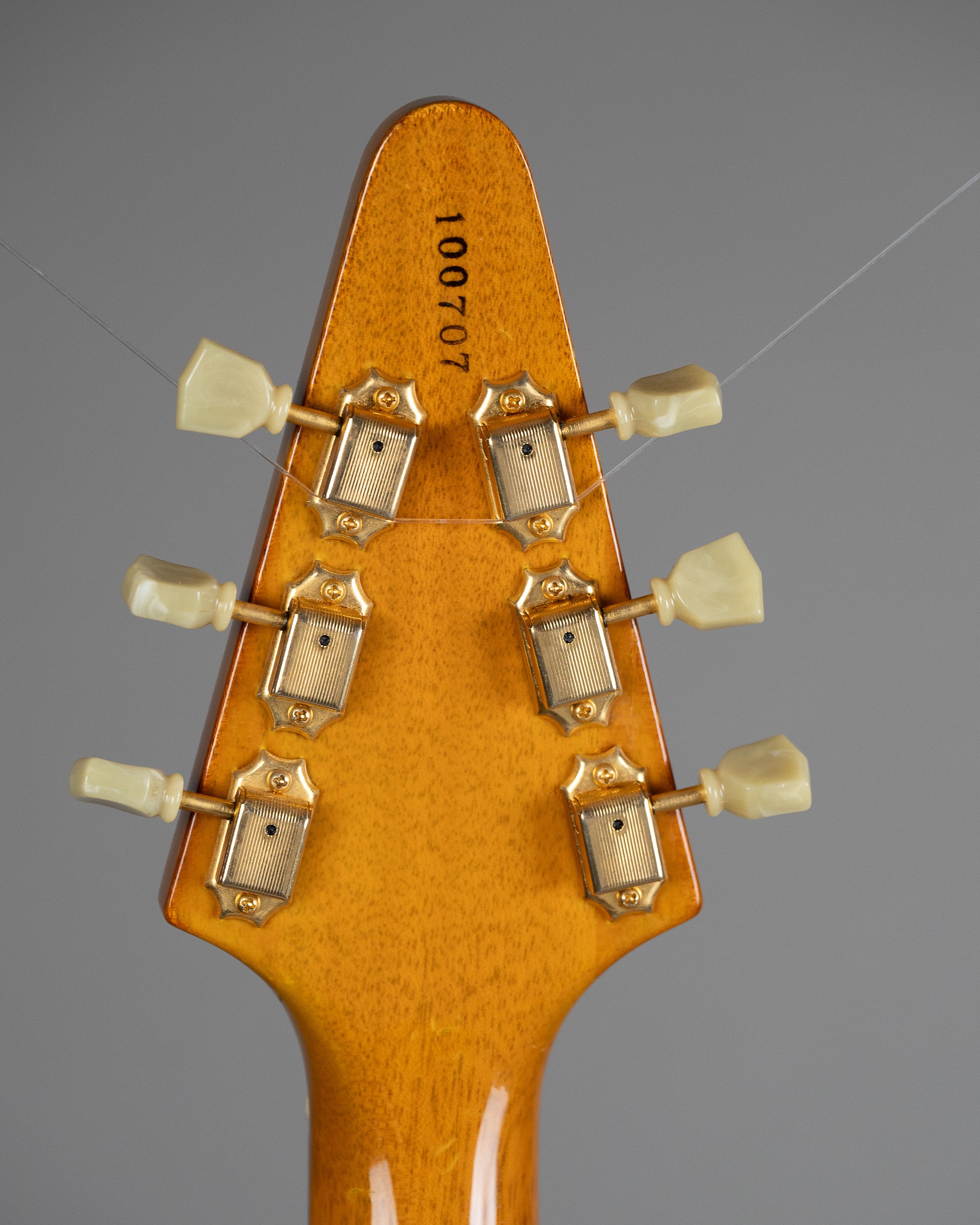 c1999/2000 Bacchus BFV-58 Flying V (Japan, Antique Natural, Gig Bag)