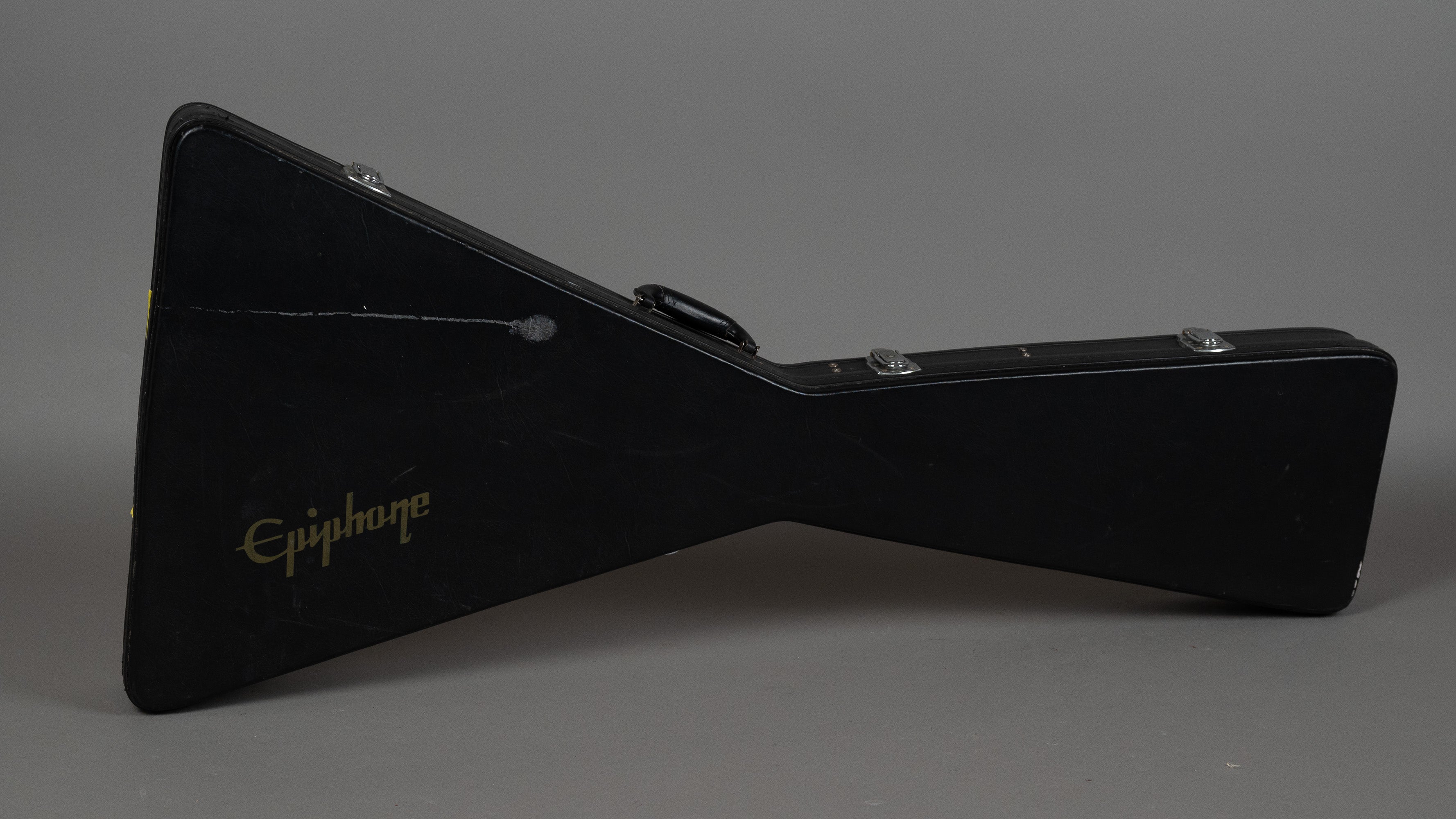 c2000s Kramer Vanguard (Korea, Red Lucite, Epiphone Case)