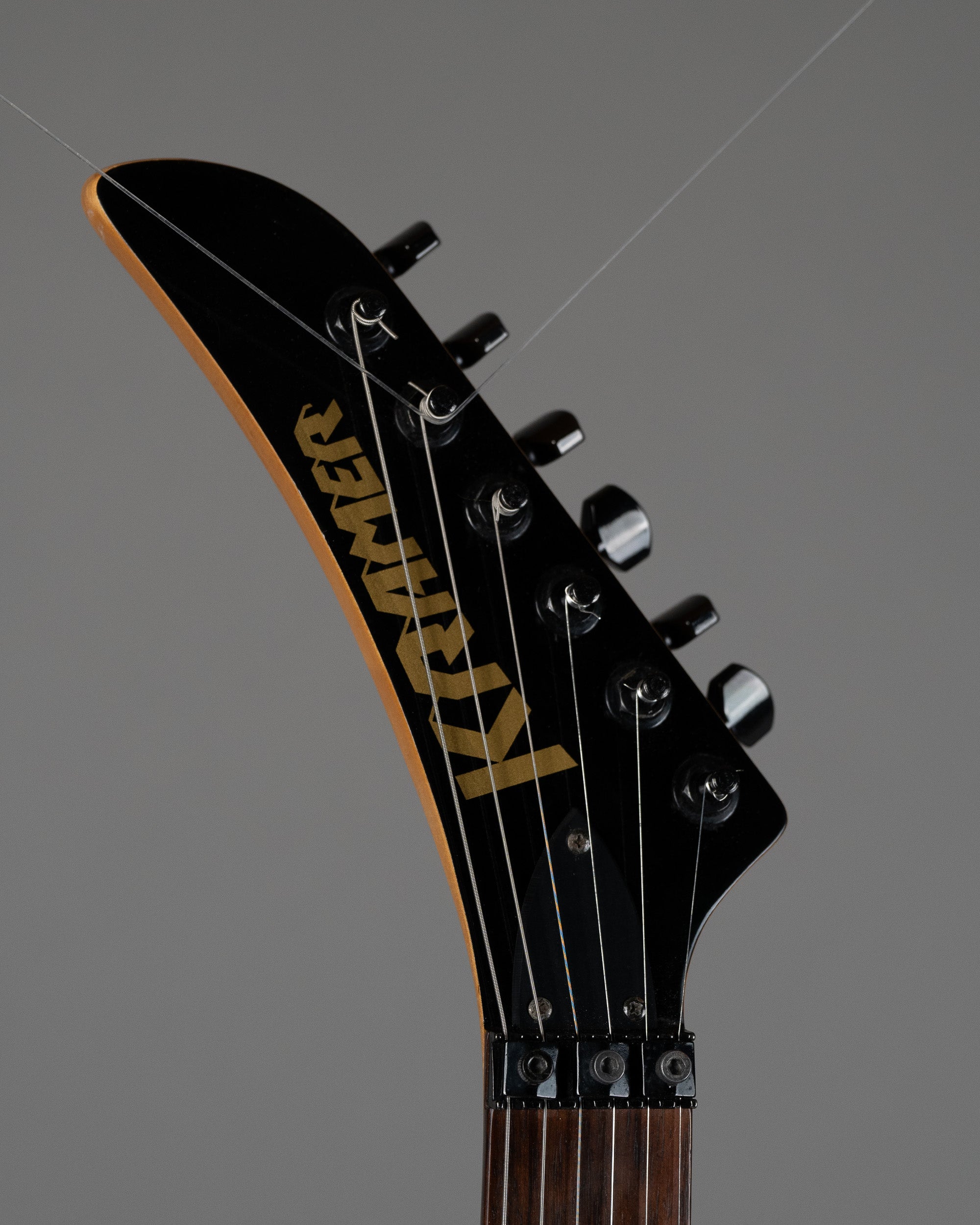 c2000s Kramer Vanguard (Korea, Red Lucite, Epiphone Case)