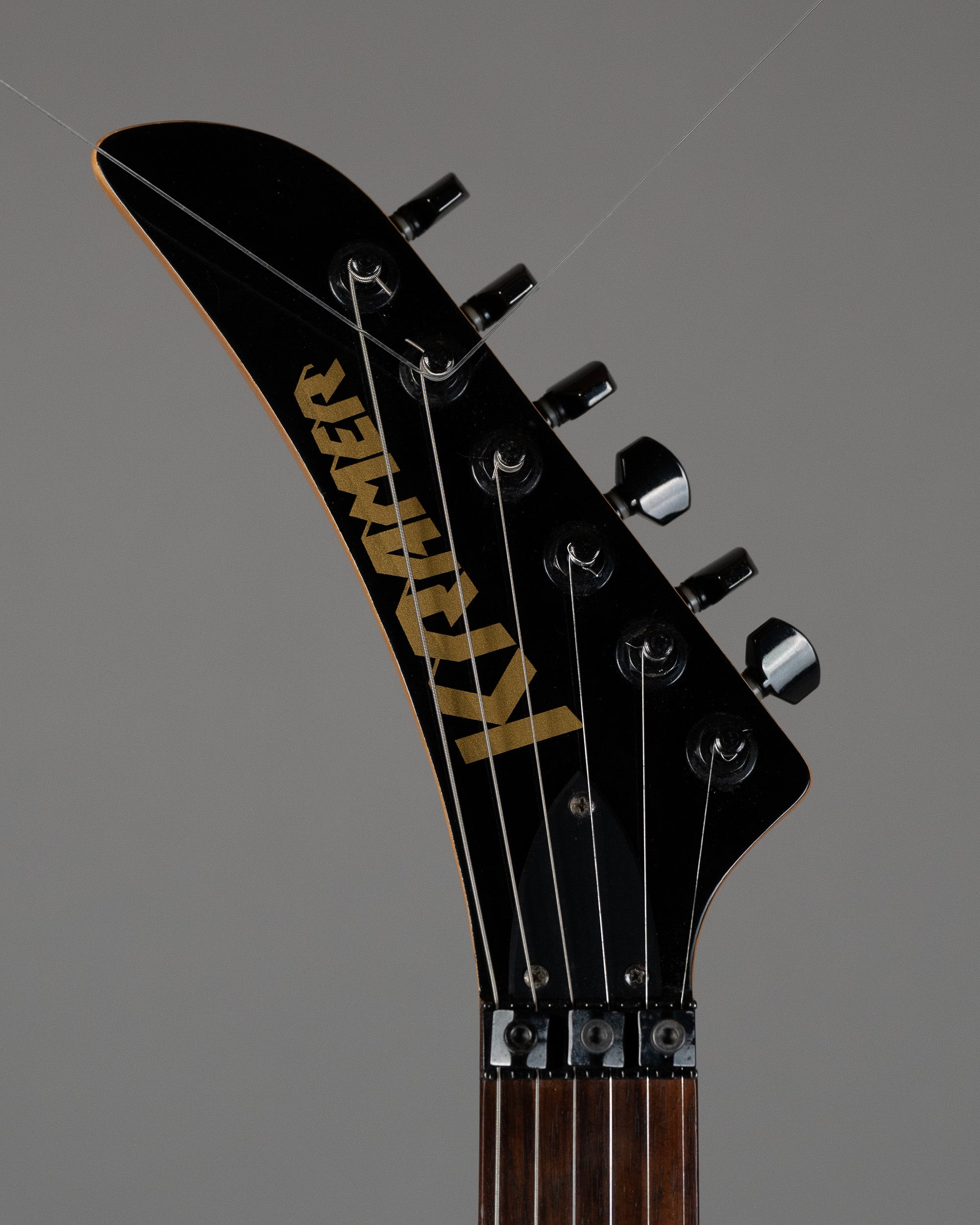 c2000s Kramer Vanguard  (Korea, Red Lucite, Epiphone Case)