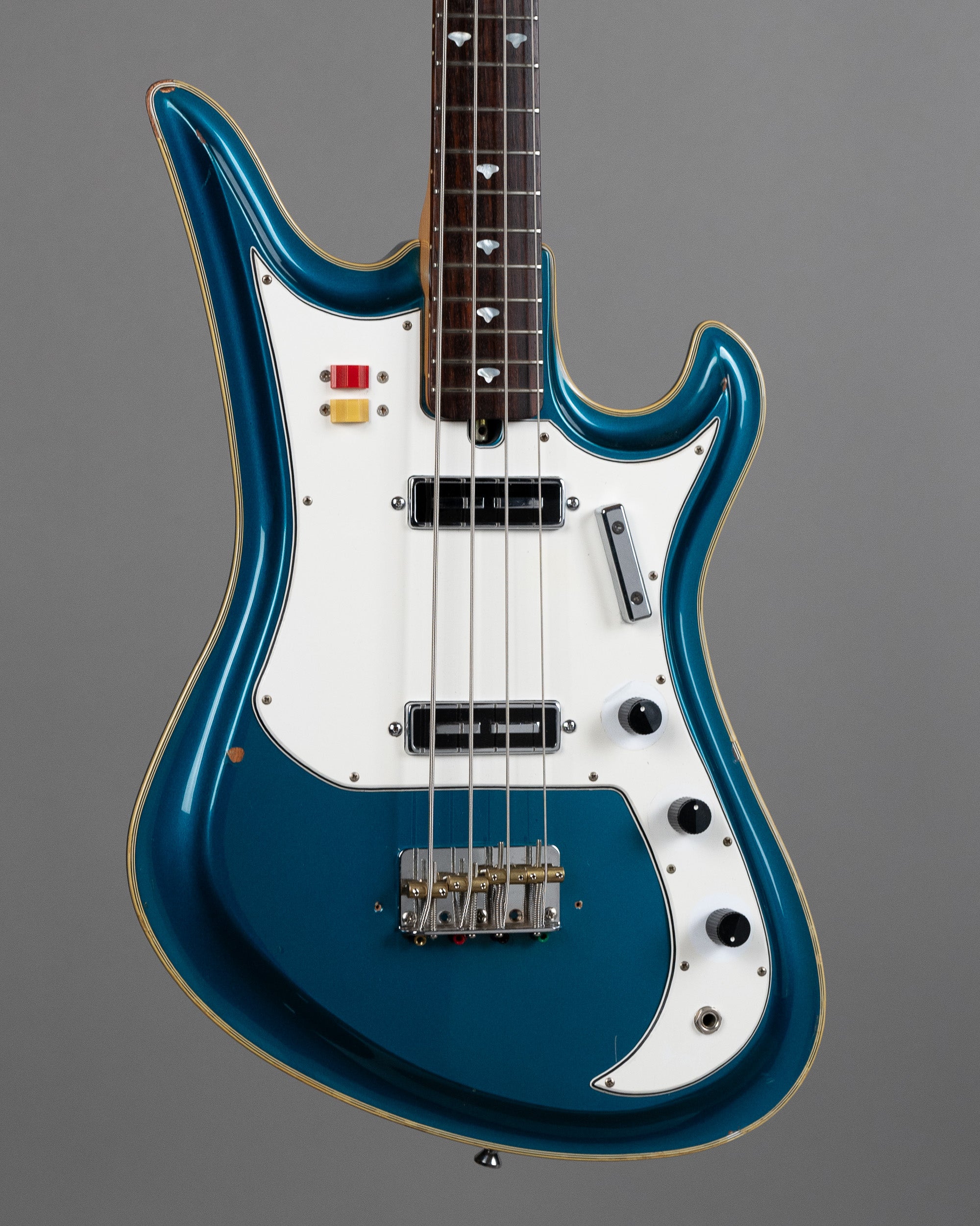 c1990s Teisco Spectrum 5 Reissue Bass (Japan, Metallic Blue)