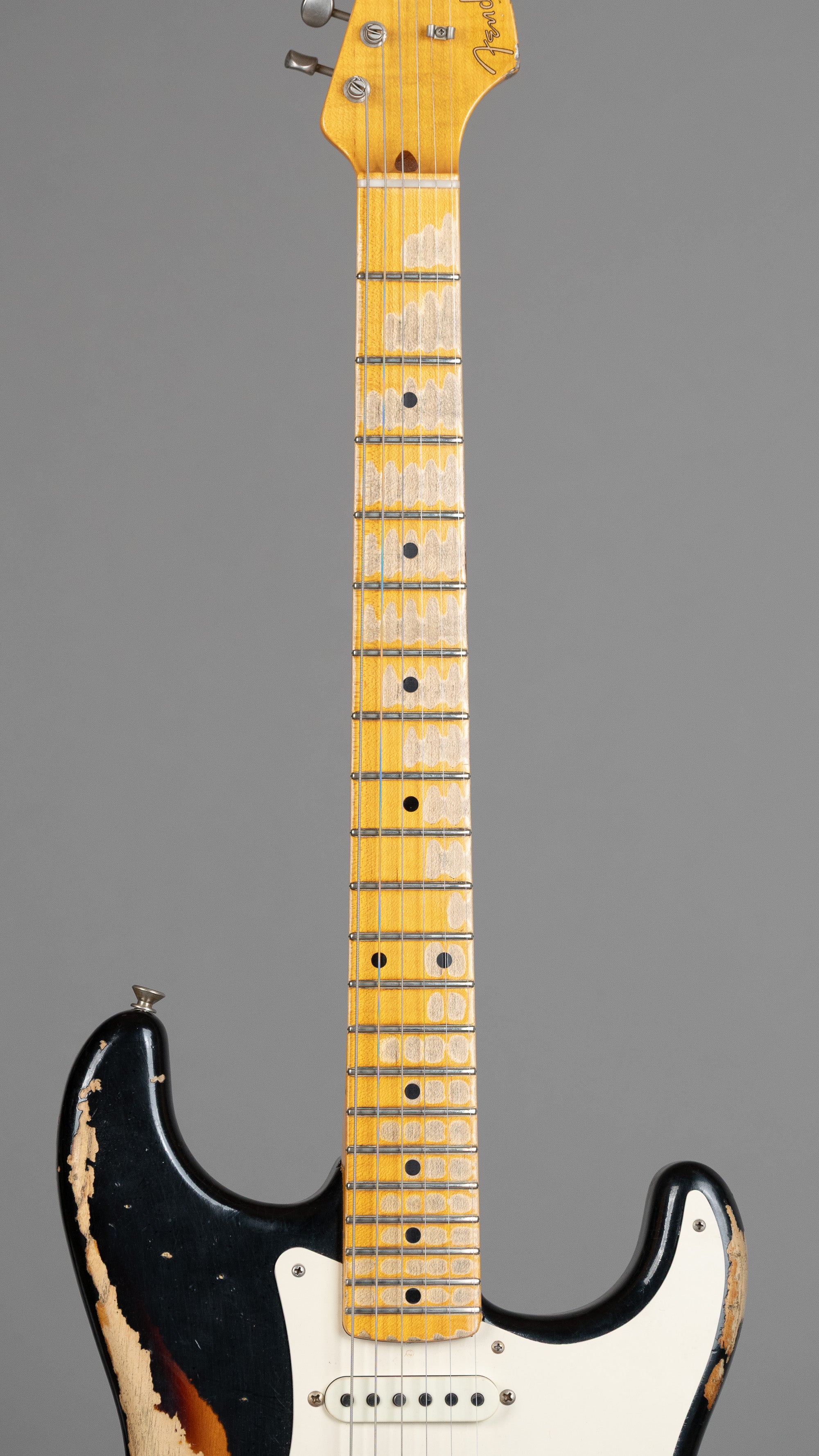 2018 Fender Custom Shop NAMM LTD '57 Stratocaster Heavy Relic (USA, Black Over Sunburst, OHSC)