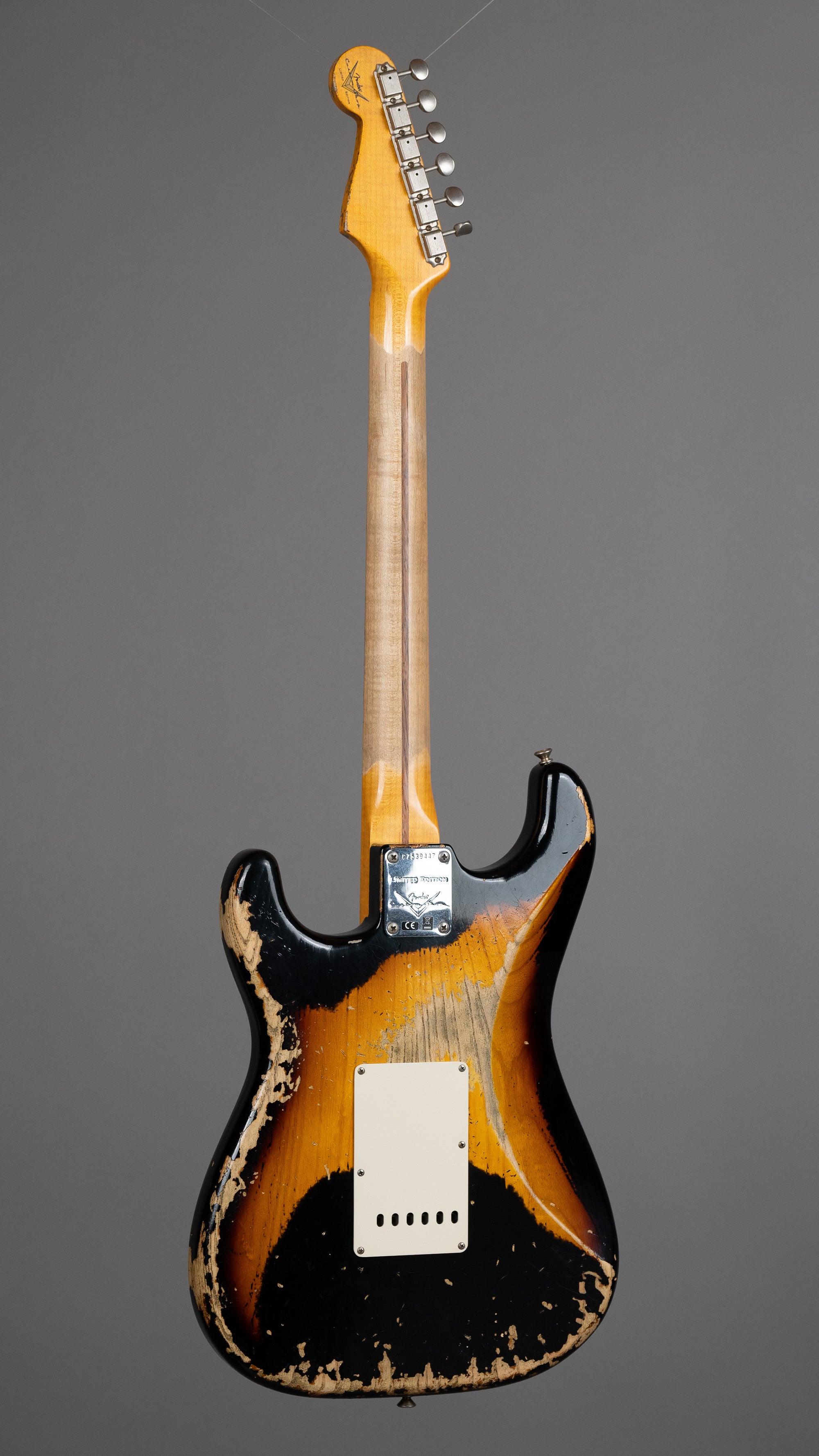 2018 Fender Custom Shop NAMM LTD '57 Stratocaster Heavy Relic (USA, Black Over Sunburst, OHSC)