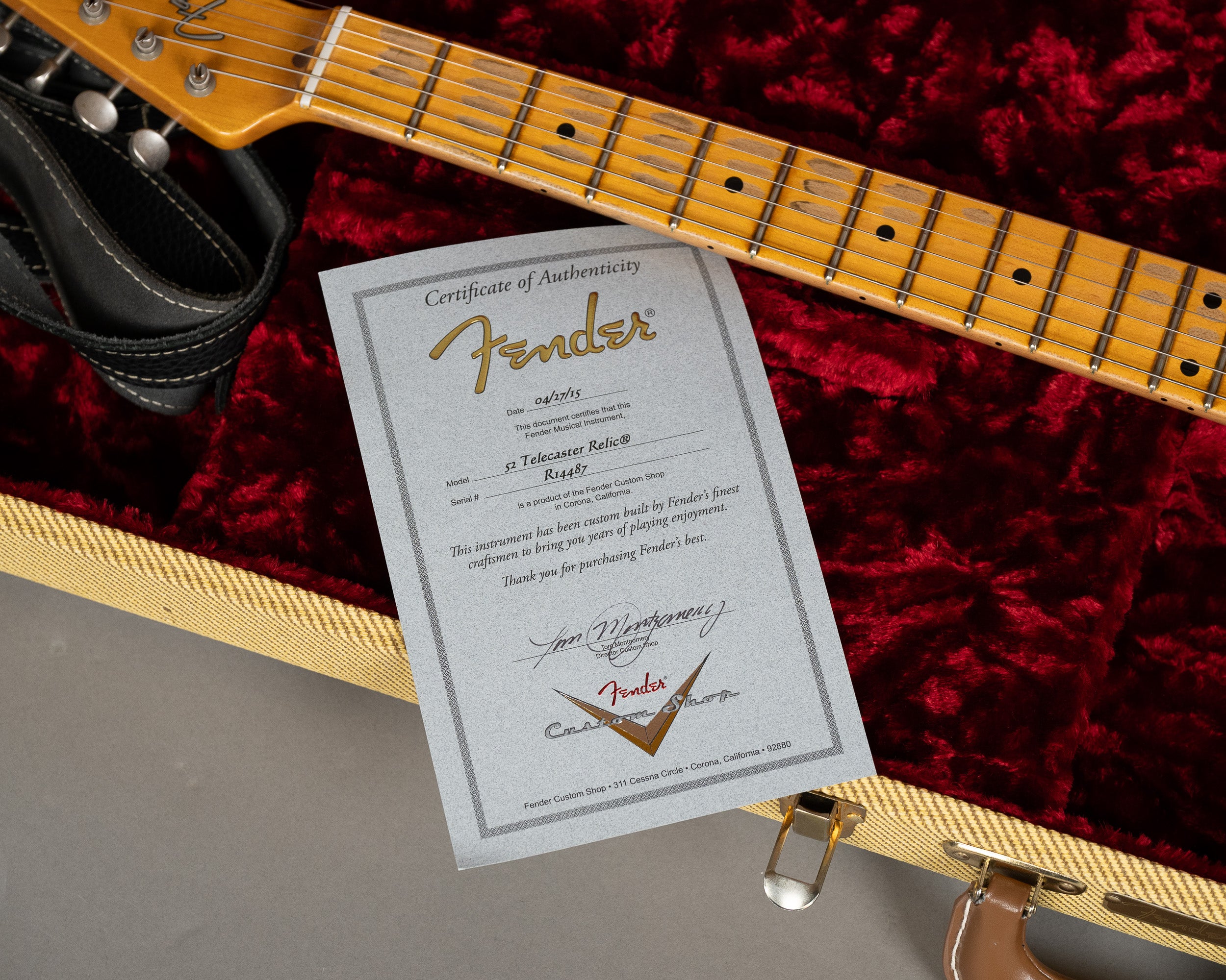 2015 Fender Custom Shop '52 Telecaster Relic (USA, Blonde, OHSC)