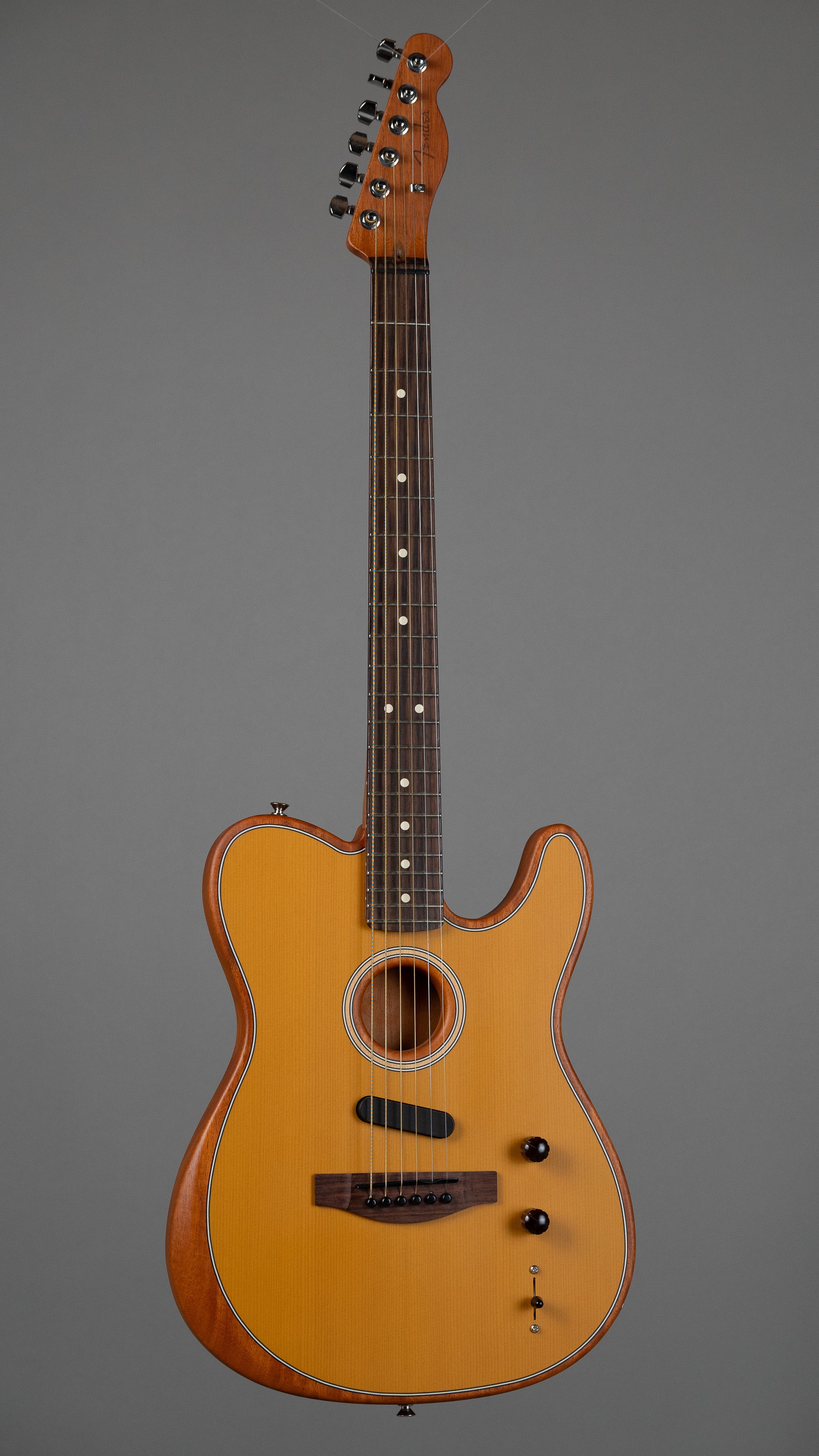 2022 Fender Acoustasonic Player Tele (Mexico, Butterscotch Blonde, Gig Bag)