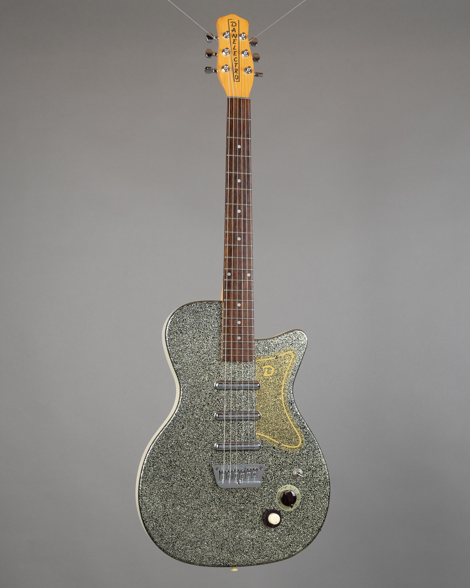 c1998 Danelectro U3 (Korea, Silver Sparkle)