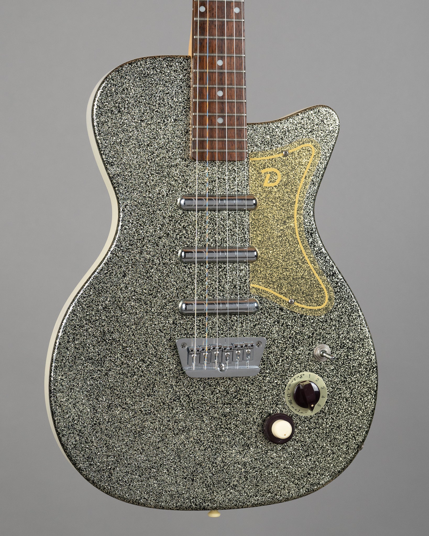 c1998 Danelectro U3 (Korea, Silver Sparkle)