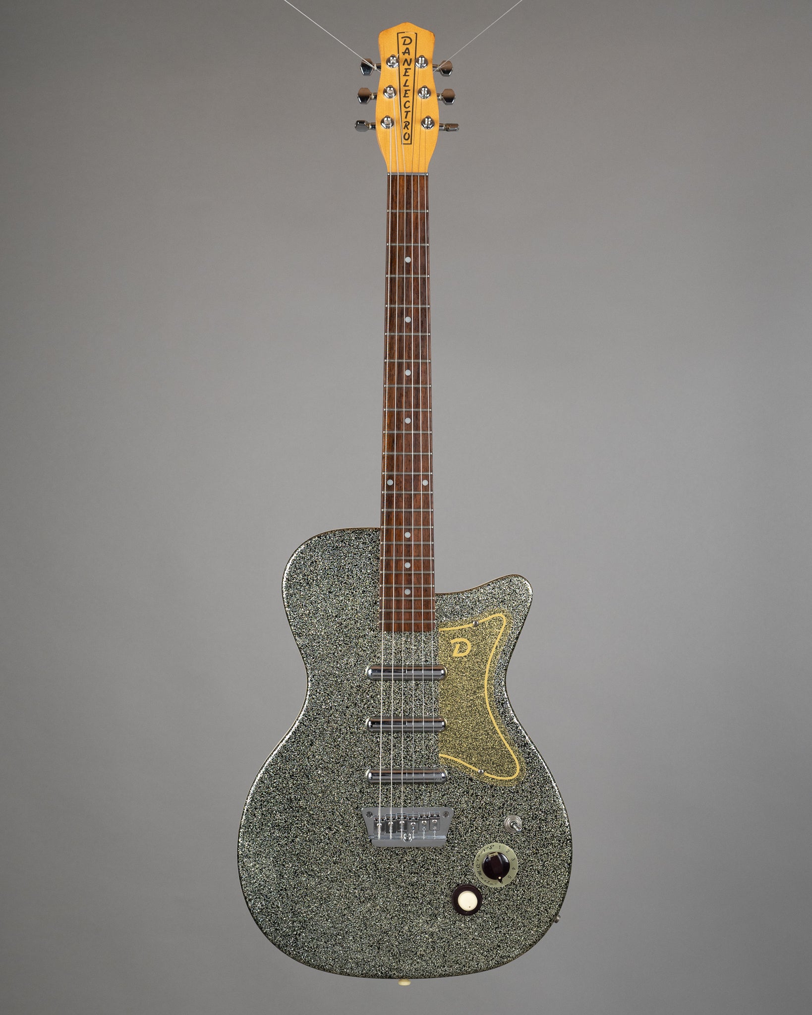 c1998 Danelectro U3 (Korea, Silver Sparkle)