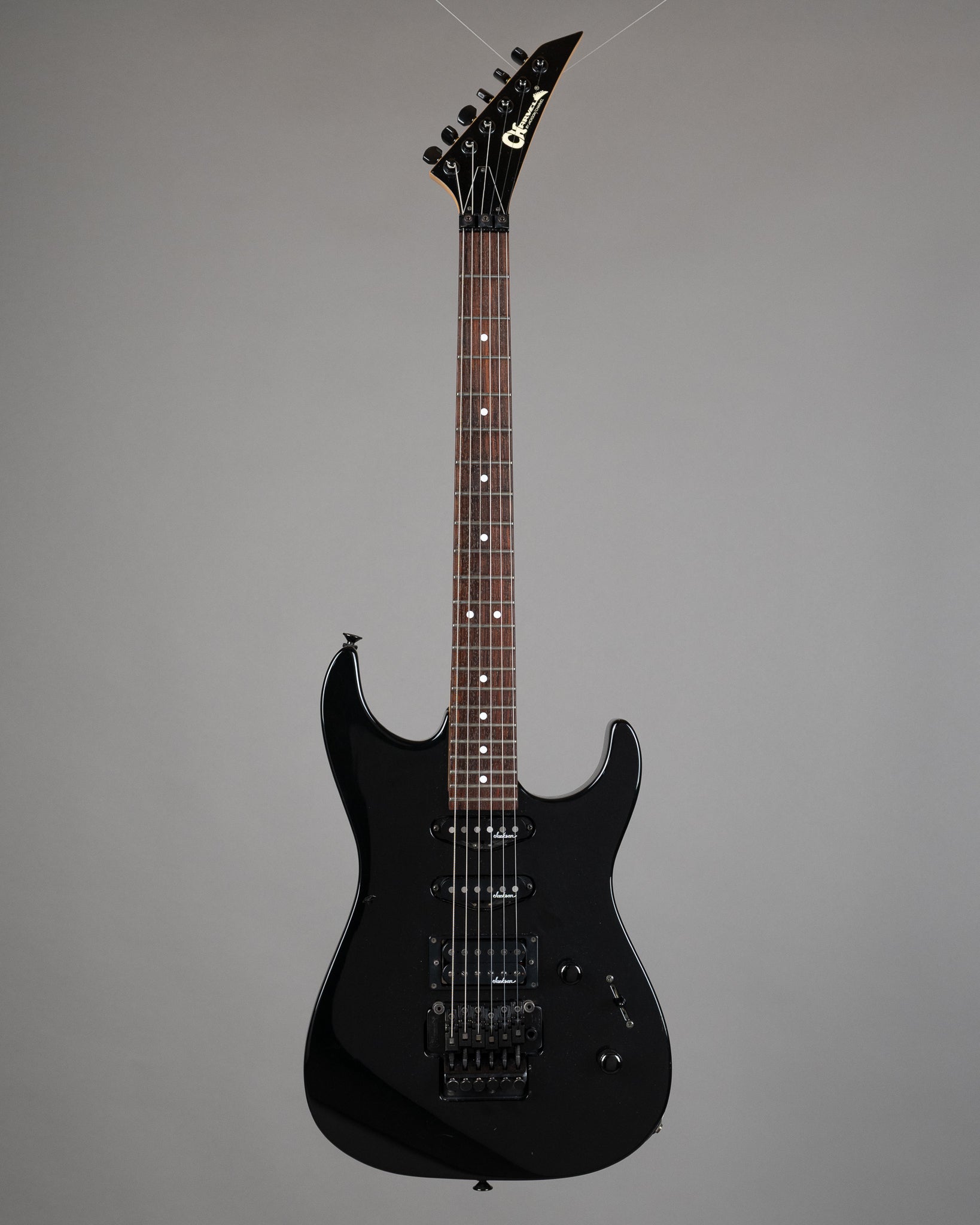 1989 Charvel Model 3 HSS (Japan, Black, Gig Bag)