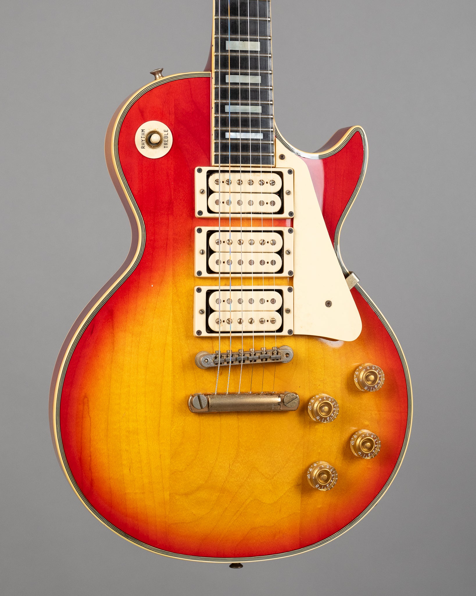 1980 Greco EG600PR 3 Pickup Les Paul Custom (Japan, Cherry Sunburst, O