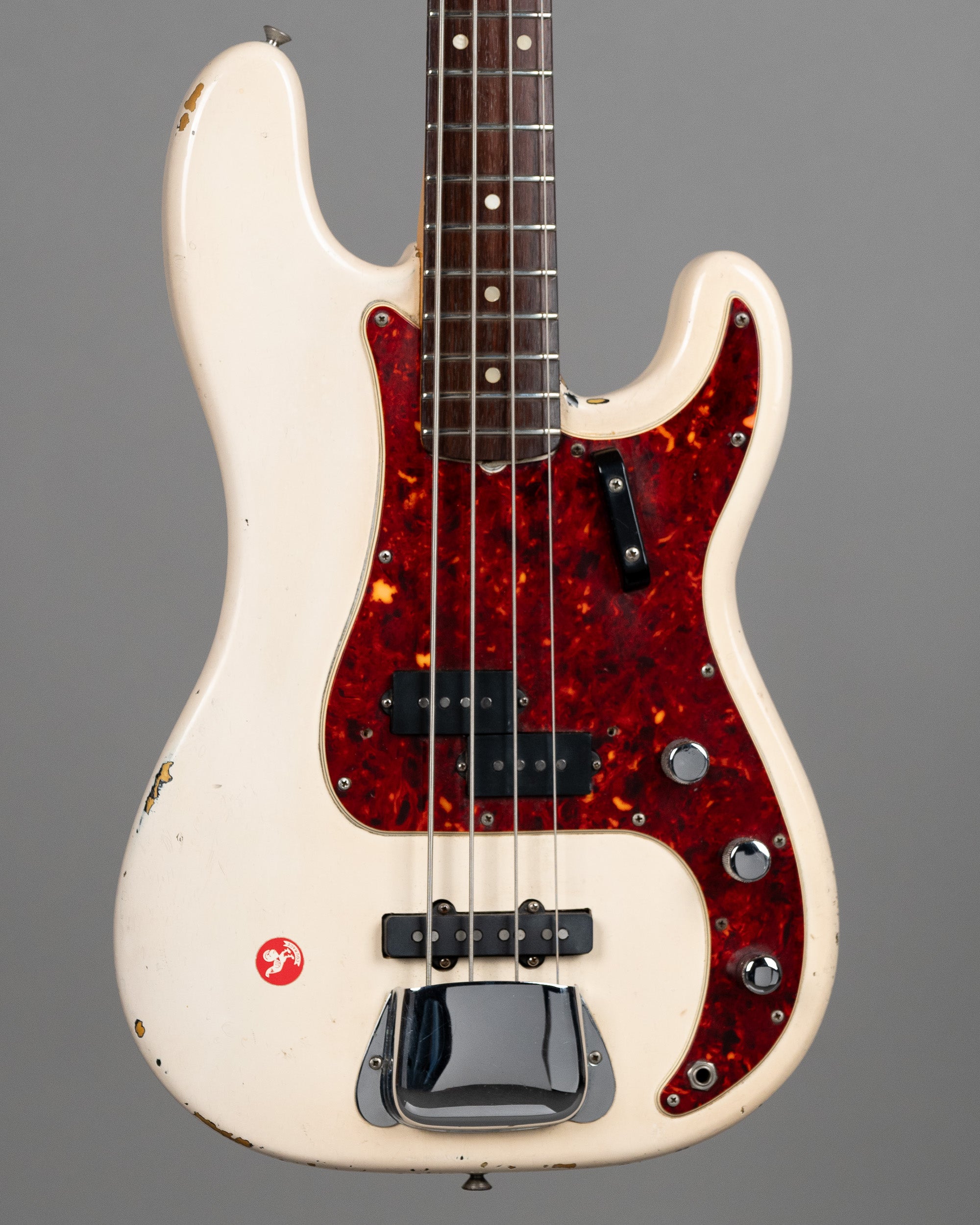 1968 Fender Precision Bass (USA, Olympic White, HSC)