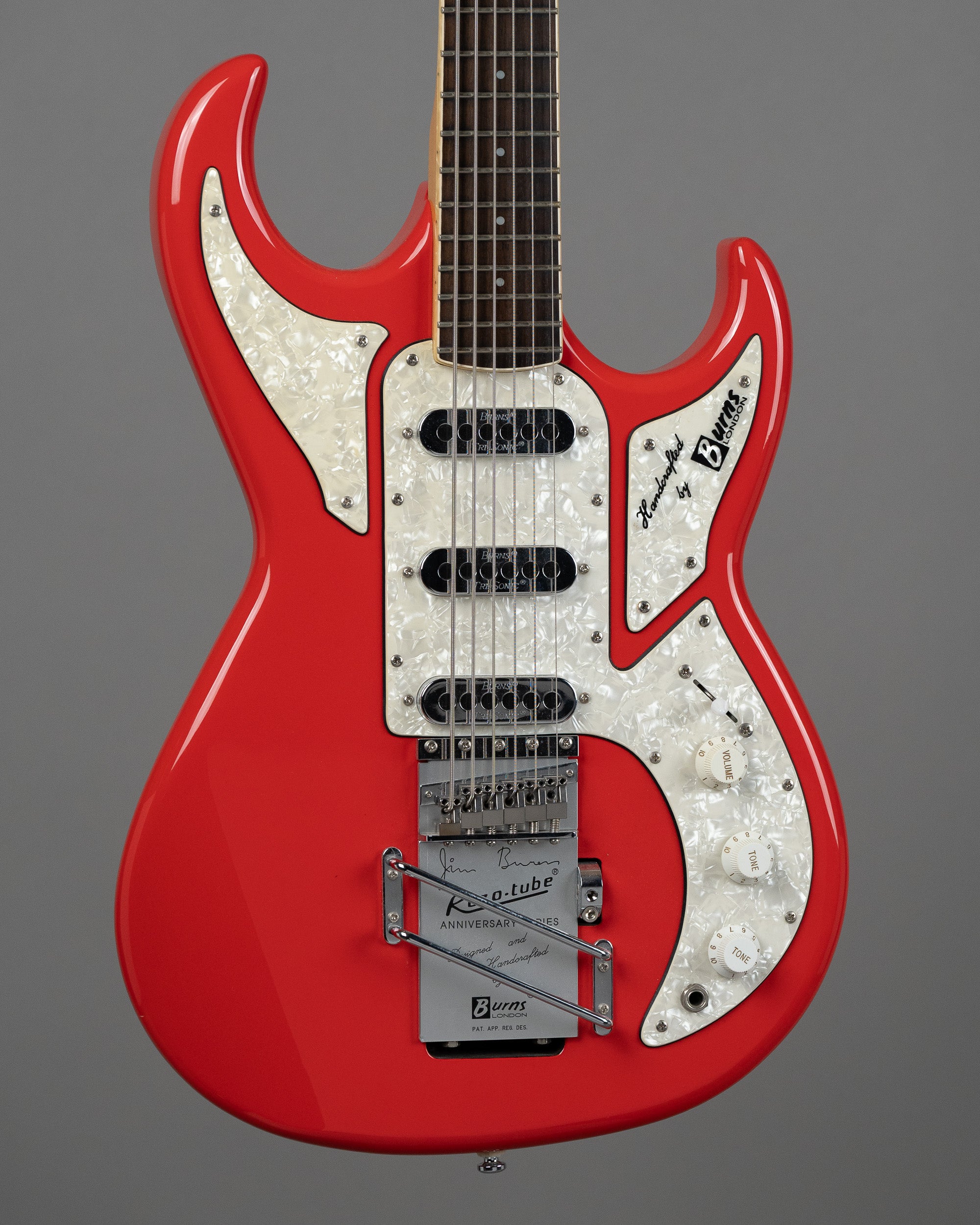 1997 Burns Barracuda Special (China, Fiesta Red, OHSC)